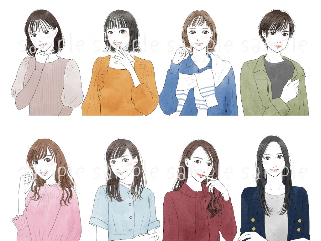お手頃価格でおしゃれな線画イラストをお描きします 商業可◎HP挿絵・タイプ別診断・カップルイラストなど♪ イメージ7
