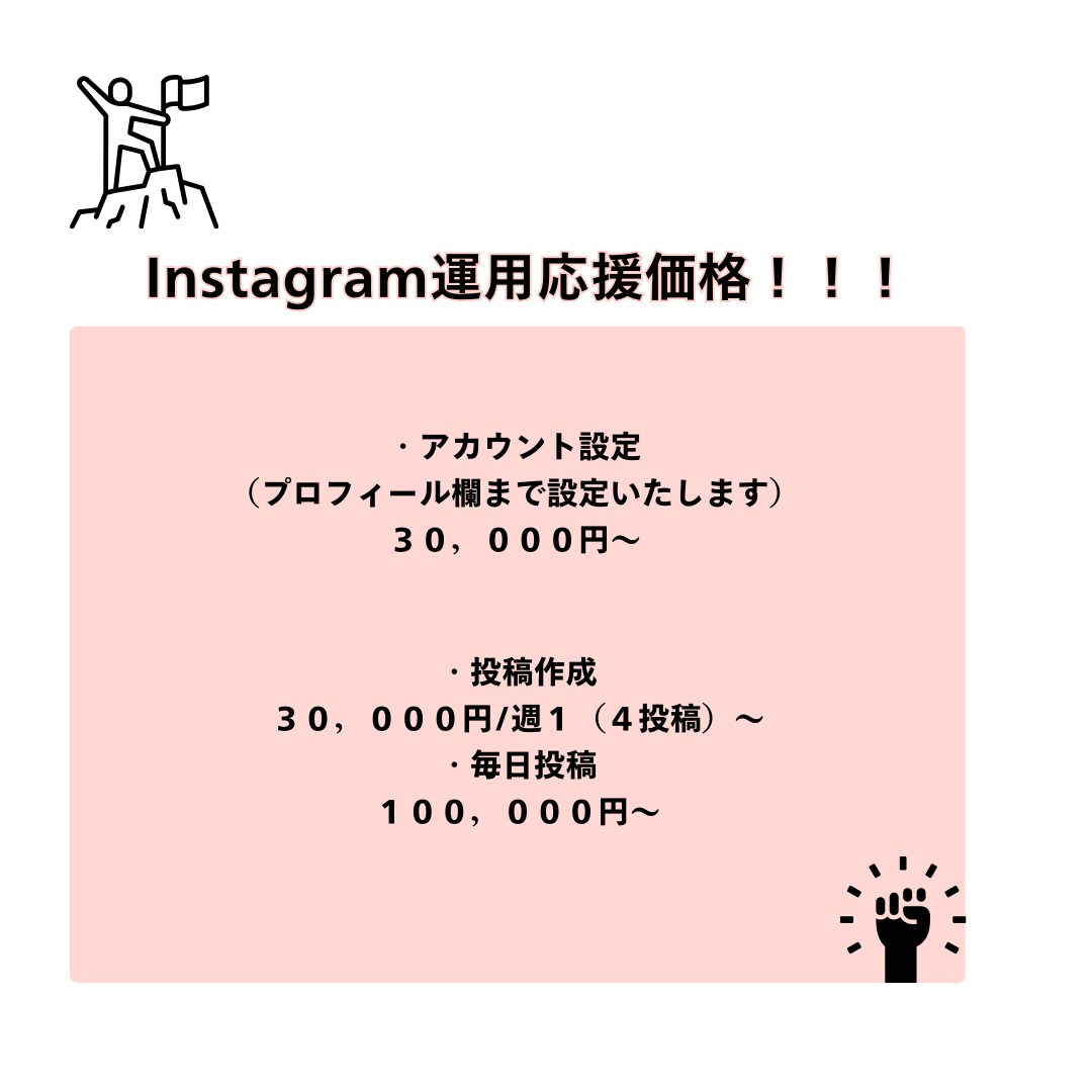 Instagramの運用代行承ります インスタ運用お手伝いします！応援価格！ イメージ3