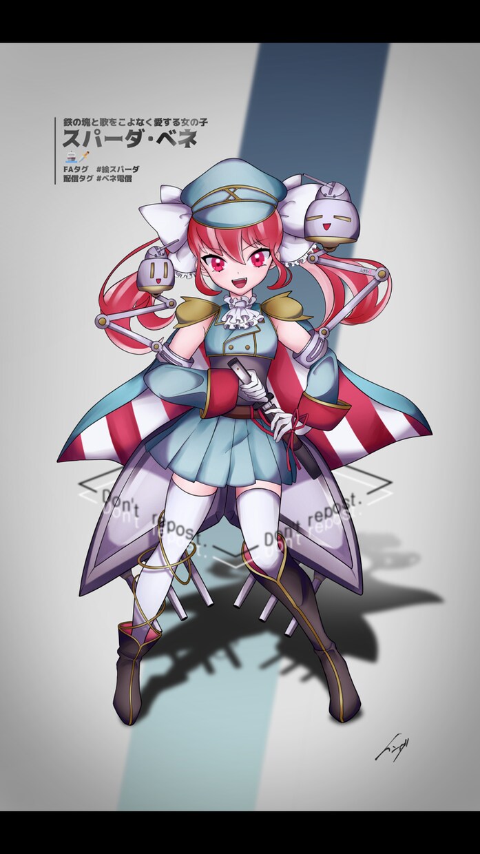立ち絵制作承ります Vライバー/Vtuber立ち絵。Live2D用パーツ分け可 イメージ8
