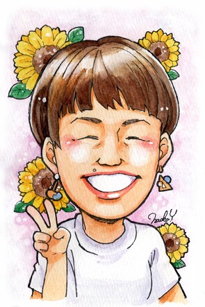 アニメーターが【手描きの似顔絵】作成します ハガキサイズは1500円から。贈り物やアイコン等にも。 イメージ1