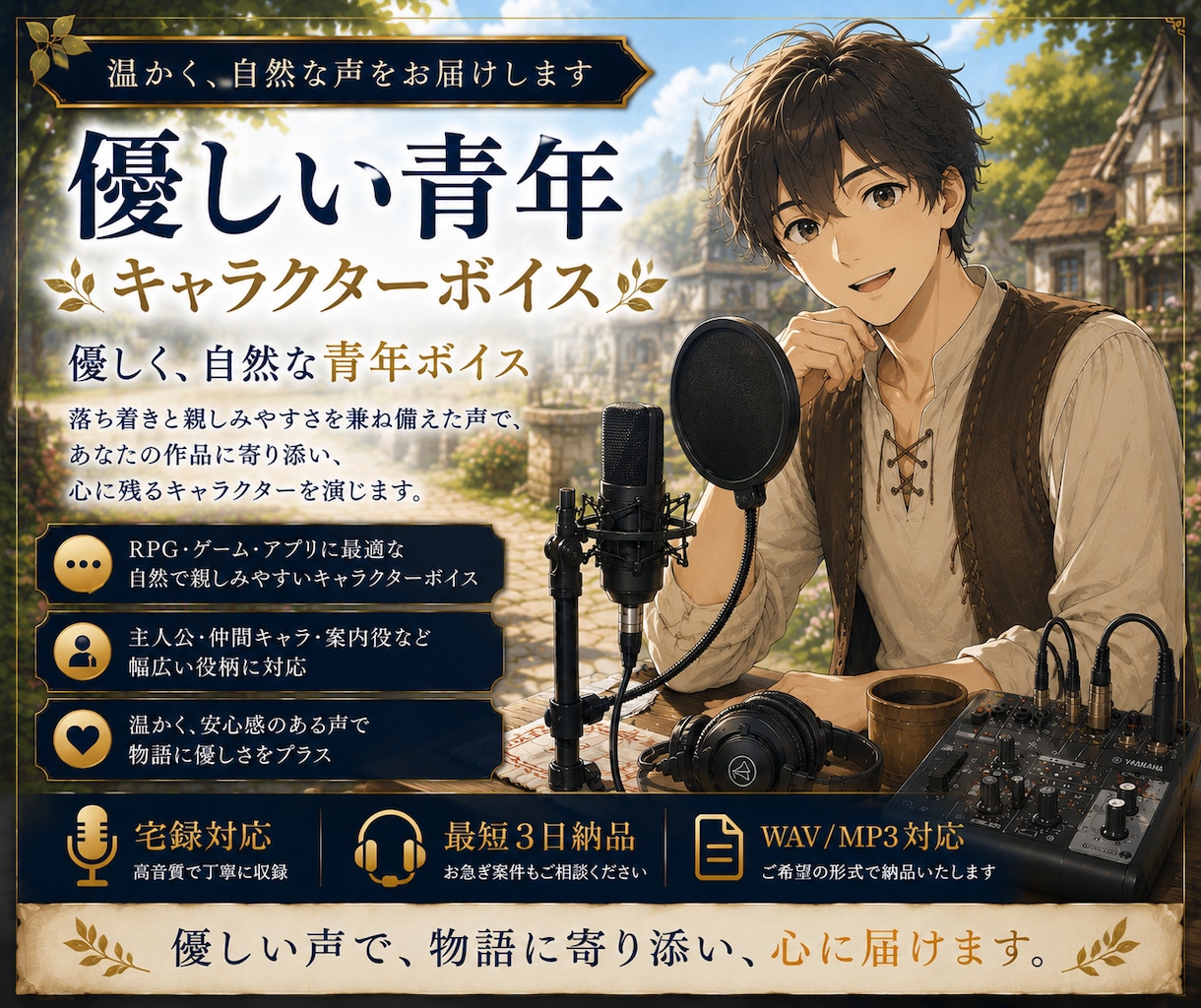 ゲーム・企業PRの音声を収録します ゲーム・企業PR・雑学まで対応 イメージ2