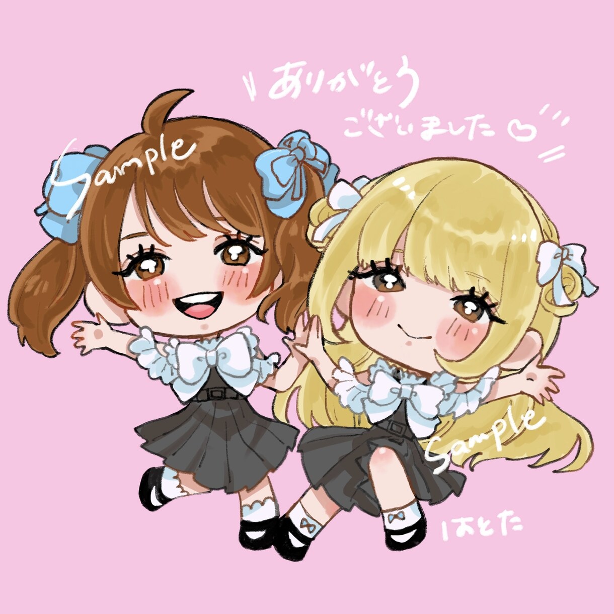愛おしいちびキャラ描きます 好きな色で可愛いイラストを！アイコン、スタンプにオススメ！ イメージ7