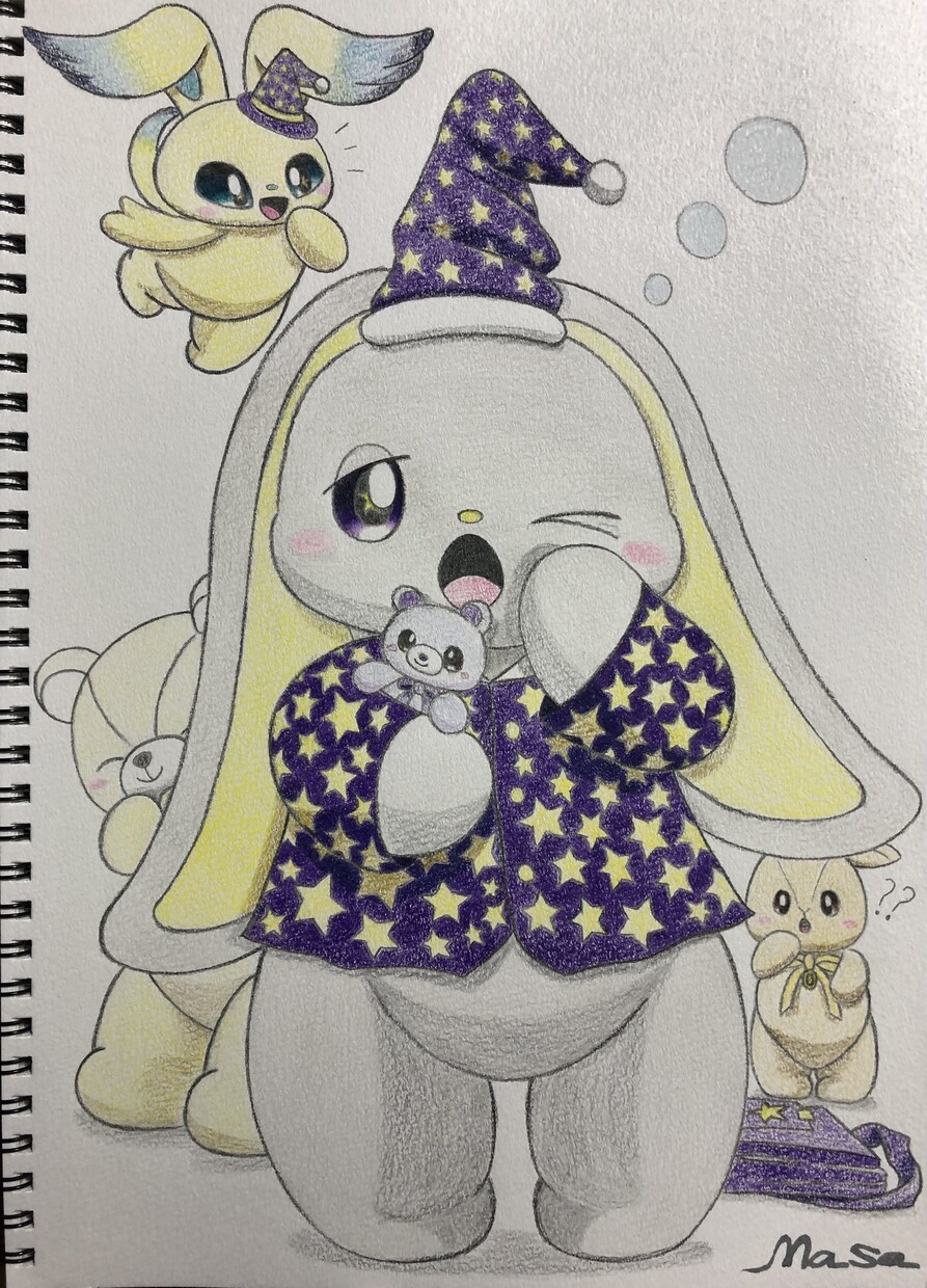 かわいい手描きのイラスト描きます 思わず抱きしめたくなる、ふんわりした柔らかな創造 イメージ3