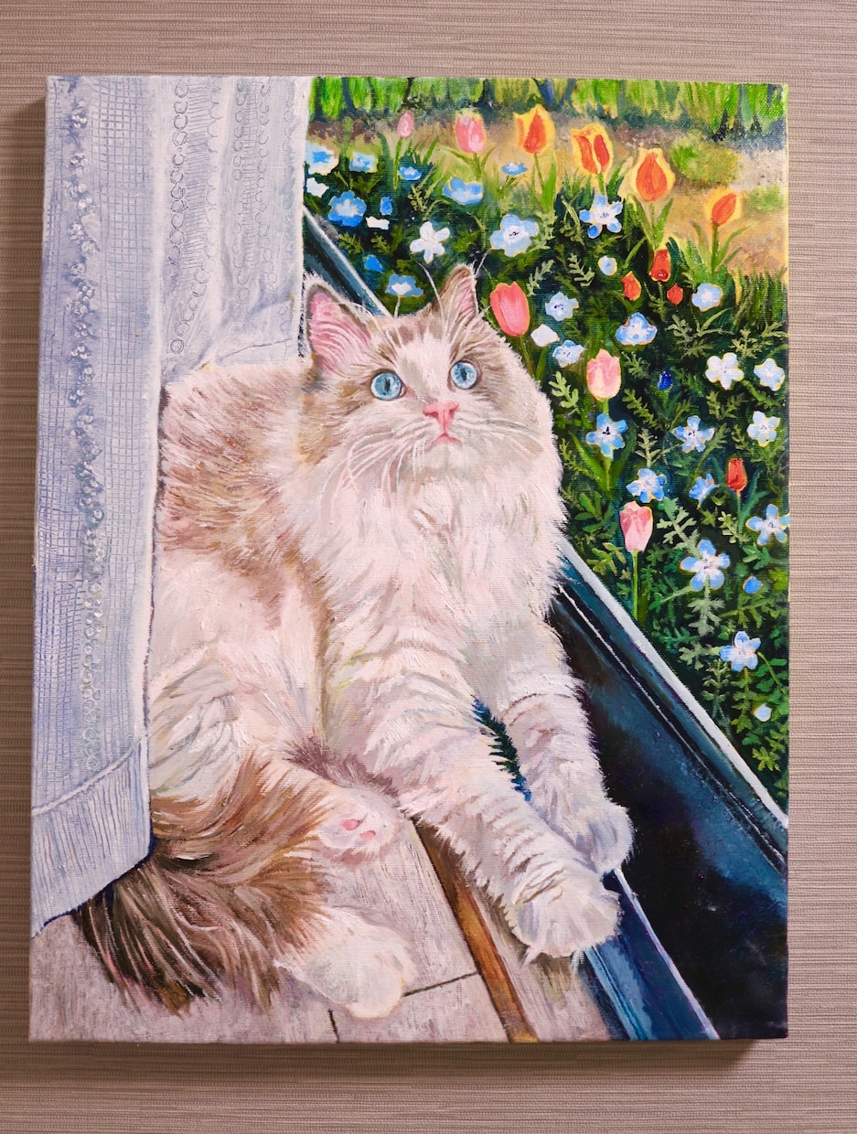 オーダーメイドで油絵のペットをお描きします 色鮮やかで温かみを感じるとっておきの1枚をお届けします イメージ4