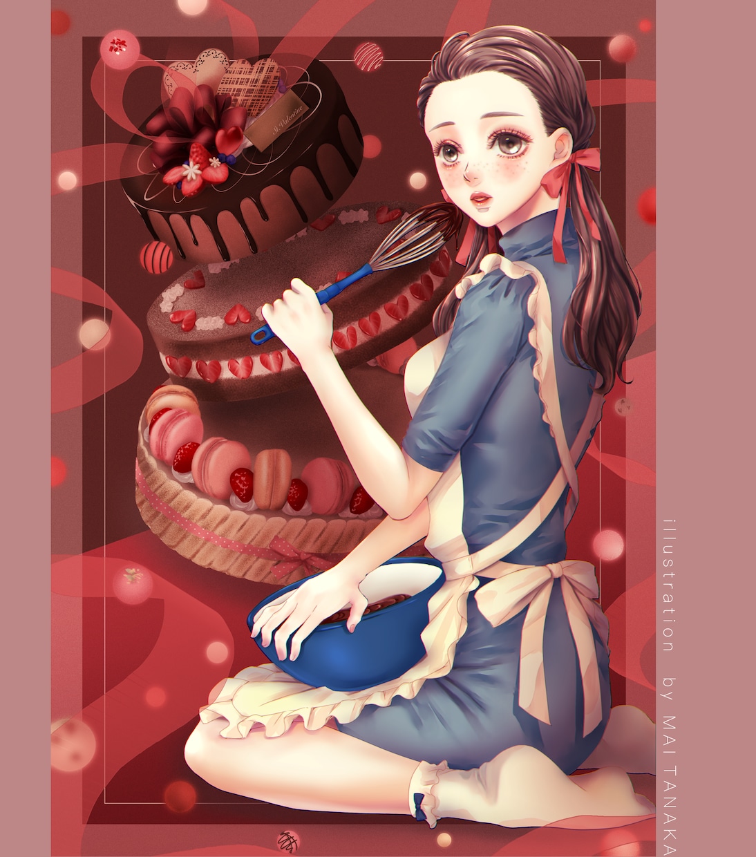 女の子のイラスト描きます アイコン、イメージイラスト、ポスター、背景、表紙、ヘッダー等 イメージ1