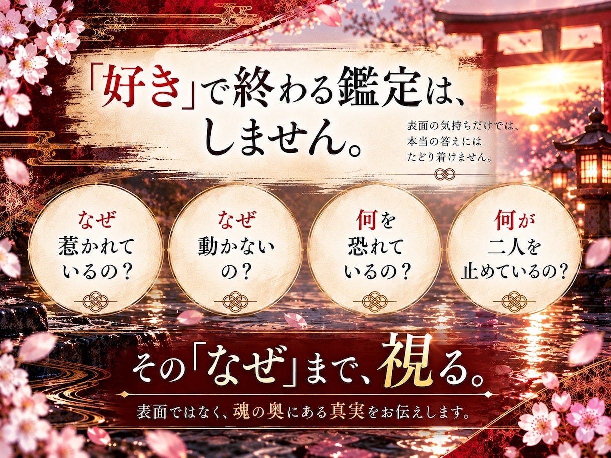 彼の本音・二人の未来を深く霊視します 片思い・曖昧な関係｜恋の迷いに終止符を イメージ4