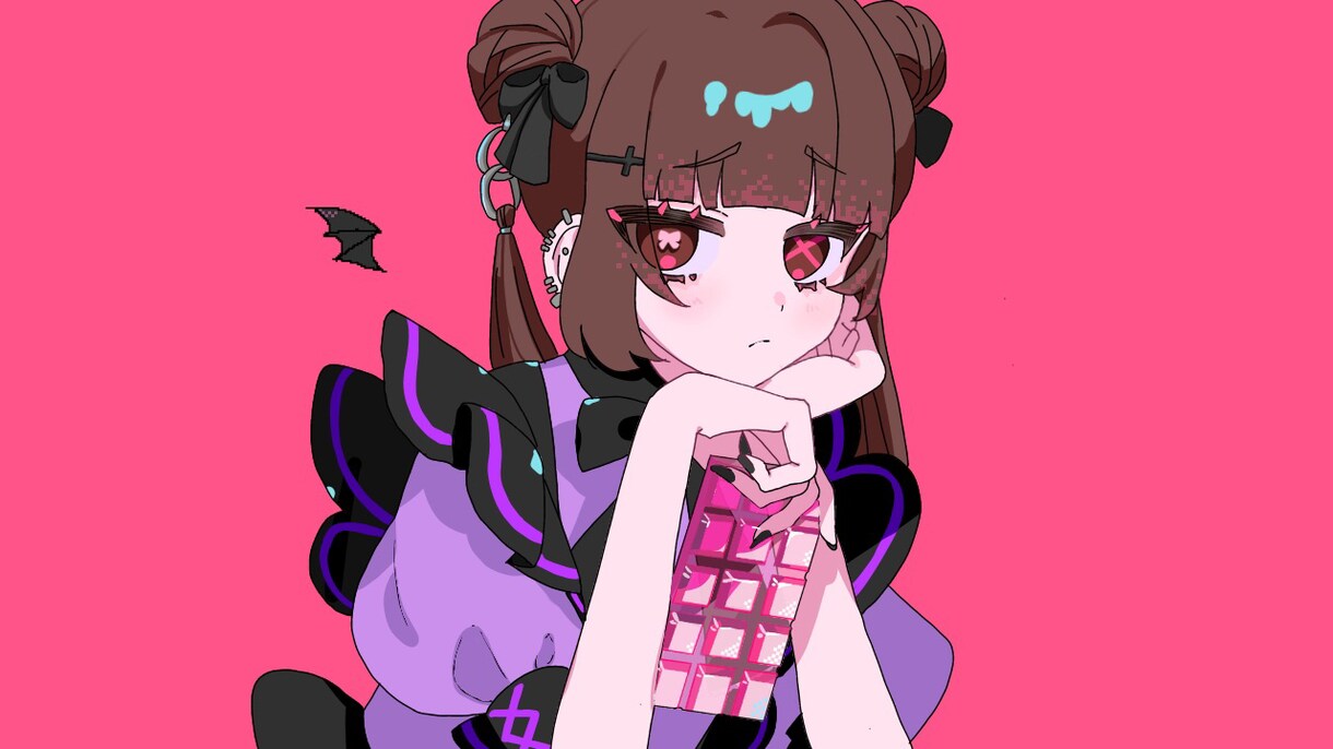 最短即日納品！透明感のある可愛いイラスト描きます ミニキャラ、立ち絵、歌ってみたサムネ、アイコン等最短3日納期 イメージ2
