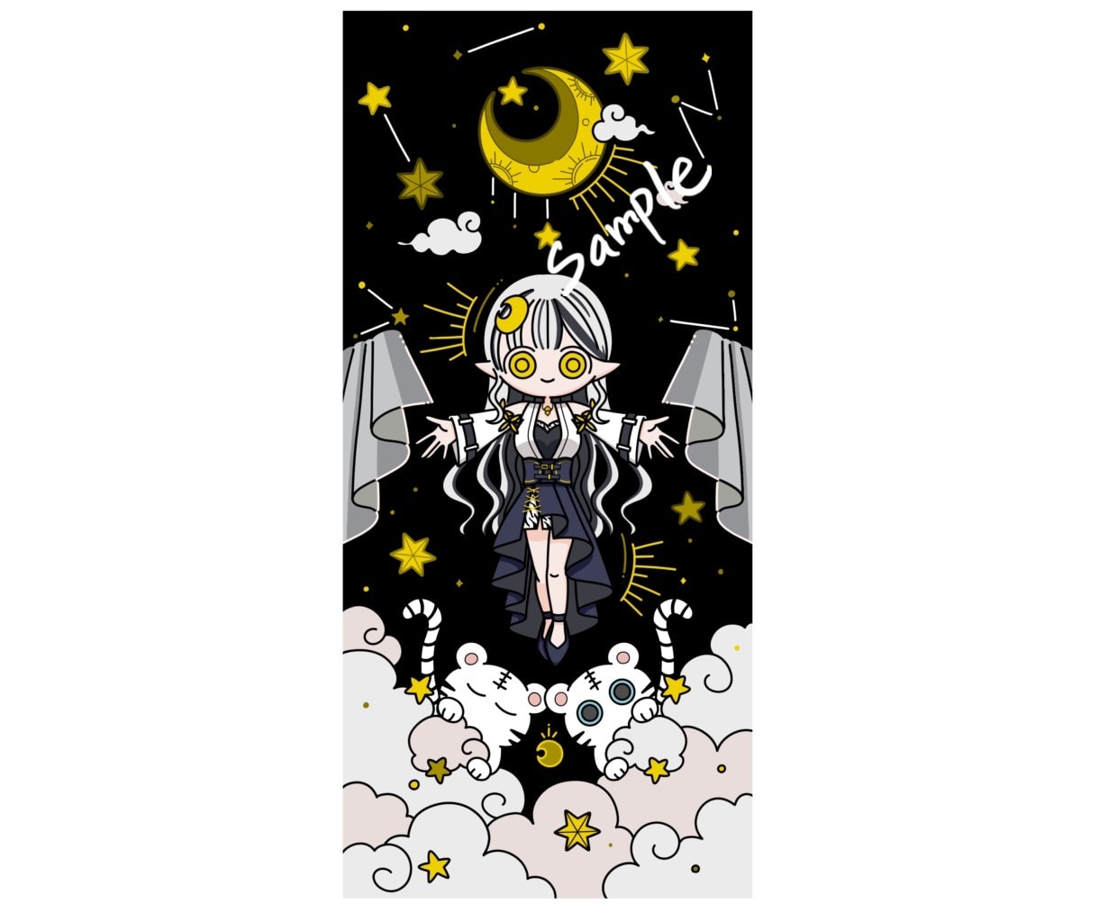 エモかわポップテイストなイラストを制作いたします 動画配信内の1枚絵やグッズ制作等に イメージ7