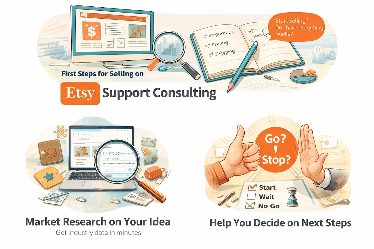 越境EC Etsy よろず相談応じます ETSYはじめてみたいが実際どう？　現役スターセラーがお答え イメージ1