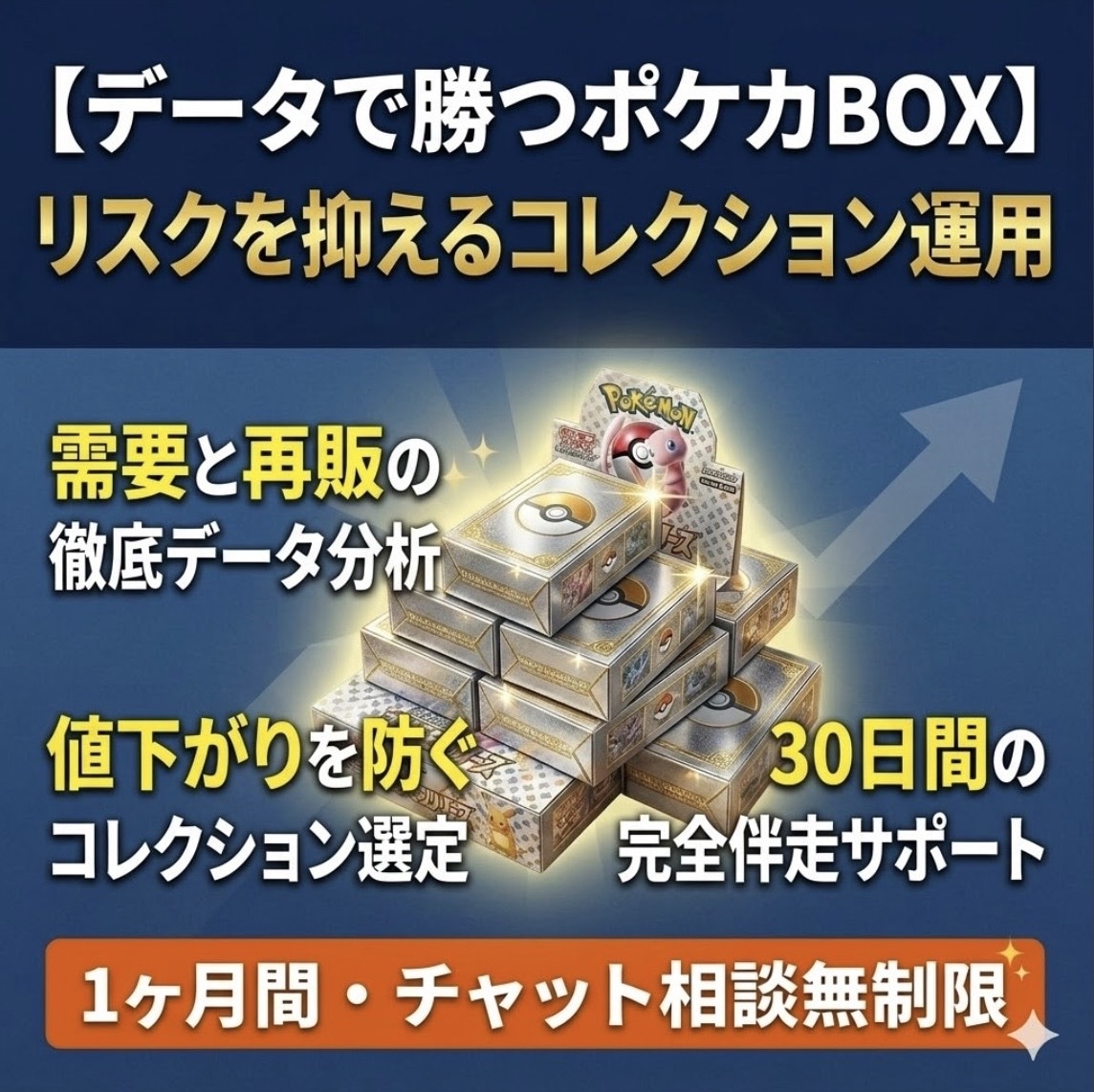 ポケカBOXの運用戦略をコンサルします 価値を最大化させるためのポケカBOX運用個別チャット指導 イメージ1