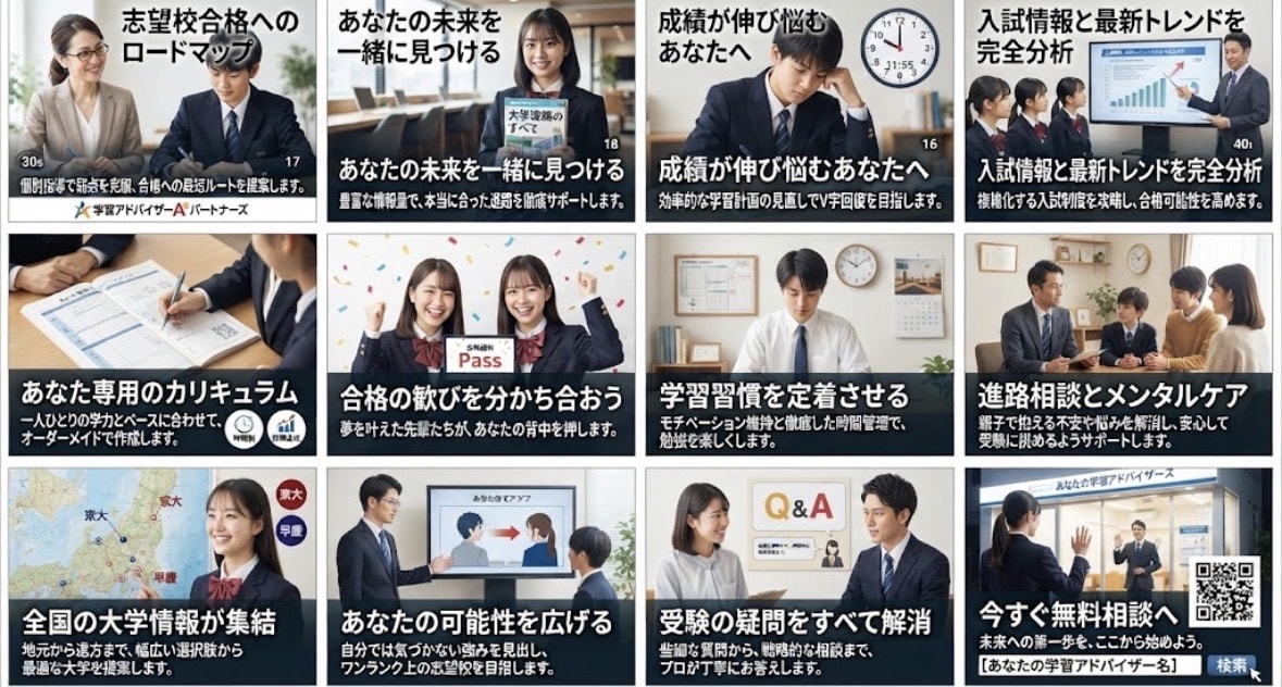 塾や学校では教えてくれない受験の裏技攻略法教えます 1人1人に合わせた受験方法や教材選びまで支援します！！ イメージ1