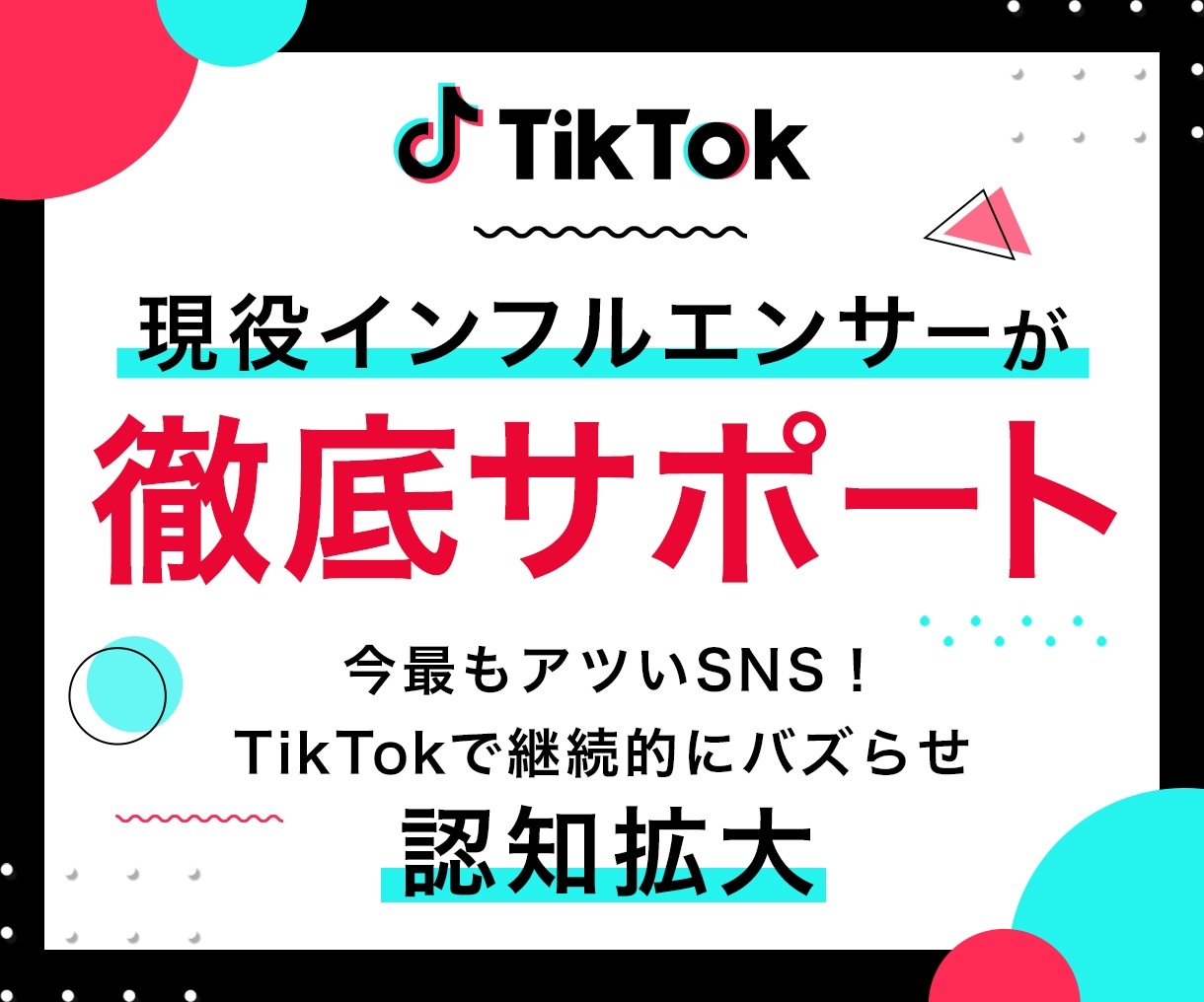 TikTok現役インフルエンサーが運用代行します 「継続的」にバズらせるロジックを伝授します イメージ1