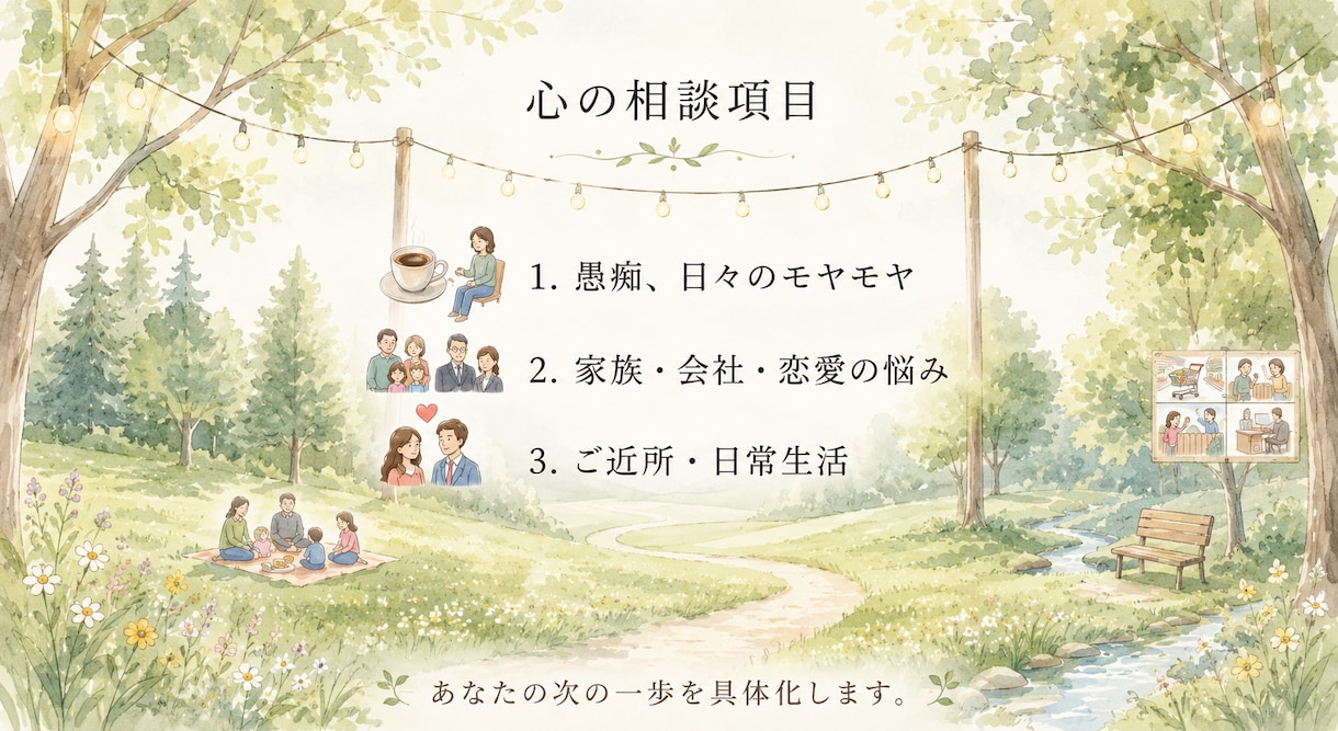 心がバテた時にプロが心のモヤモヤに寄り添います ✦秘密厳守✦張り詰めた心の糸をのんびり解きほぐします イメージ3