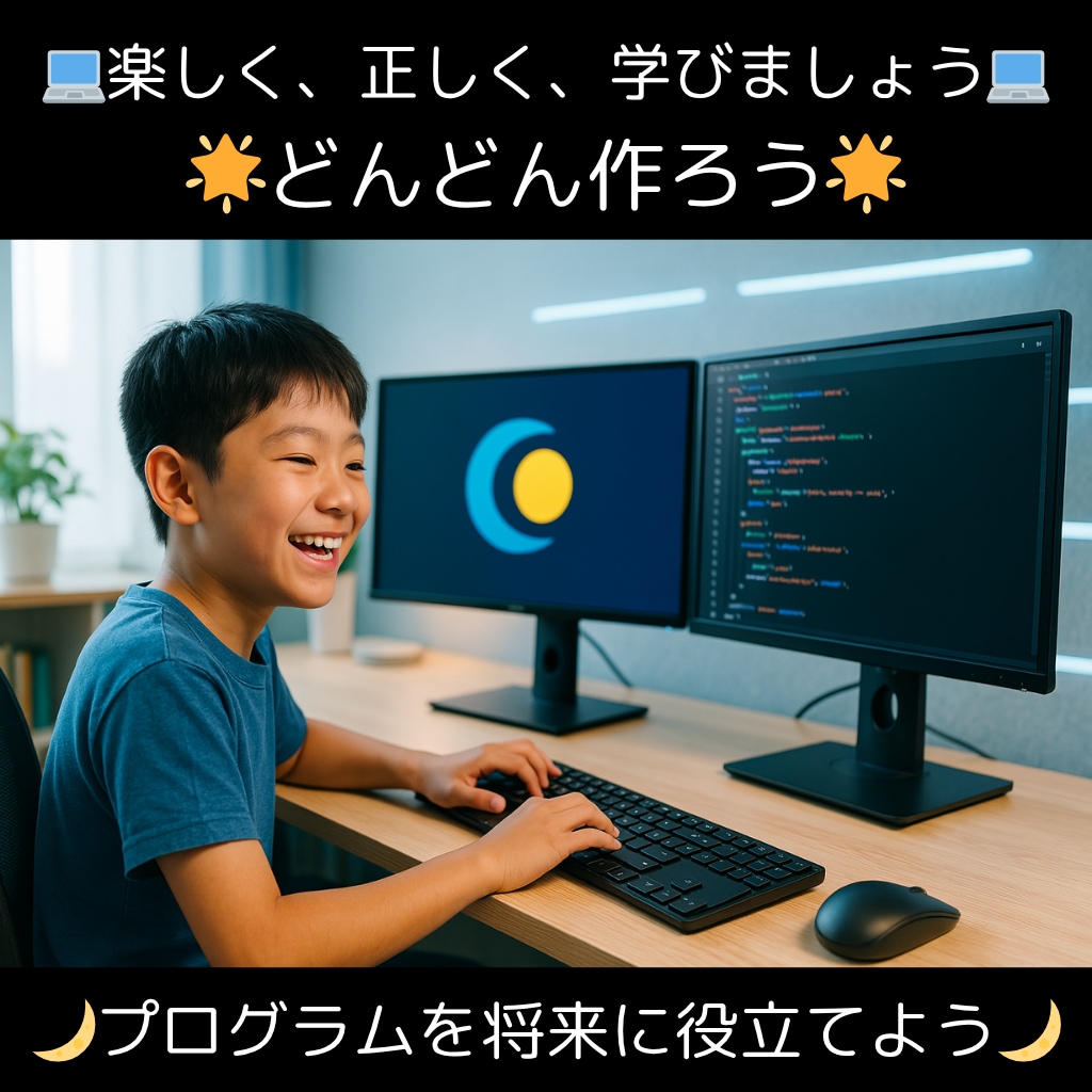 小学生・中学生向けにプログラミング教えます 現役プログラマーで元塾講師が子供にやさしく教えます イメージ1