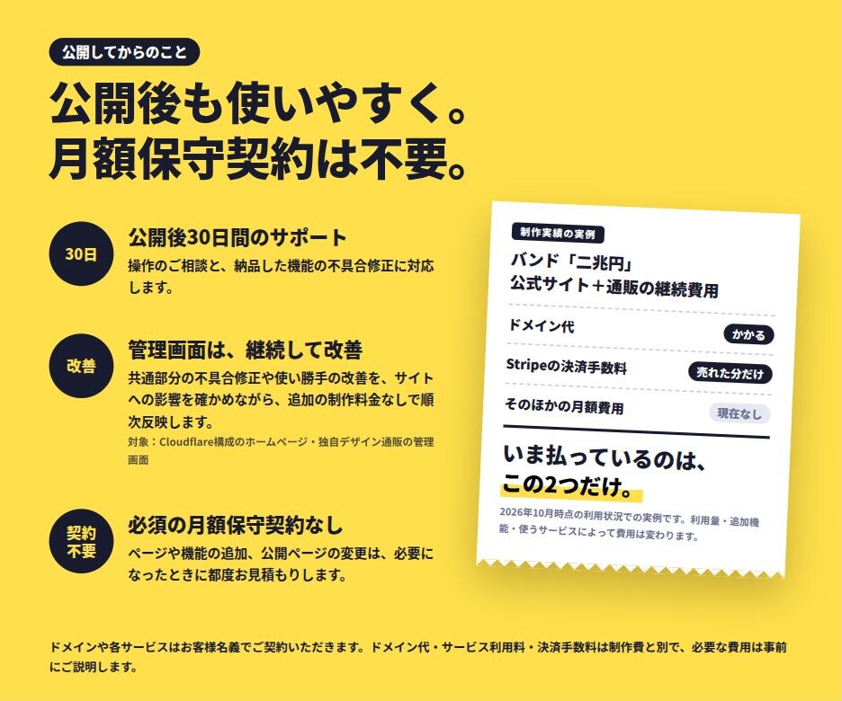 自分で更新できるホームページを作ります かんたん管理画面つき。お知らせは自分で直せます イメージ7