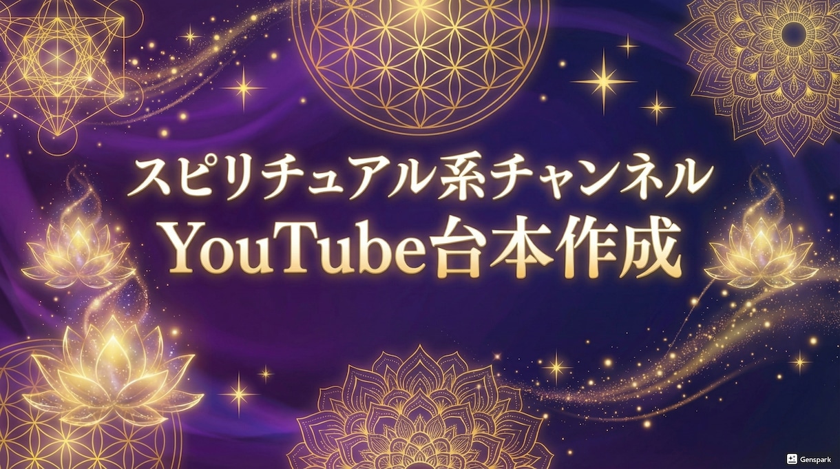 スピリチュアル系YouTube台本作成します スピリチュアル系チャンネルの台本を作成します イメージ1