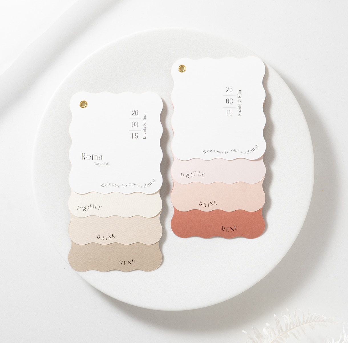 プロ品質✺結婚式ジィール風メニュー表を作ります トレンド×高品質なペーパーアイテムでセンスアップ ⋆* イメージ3