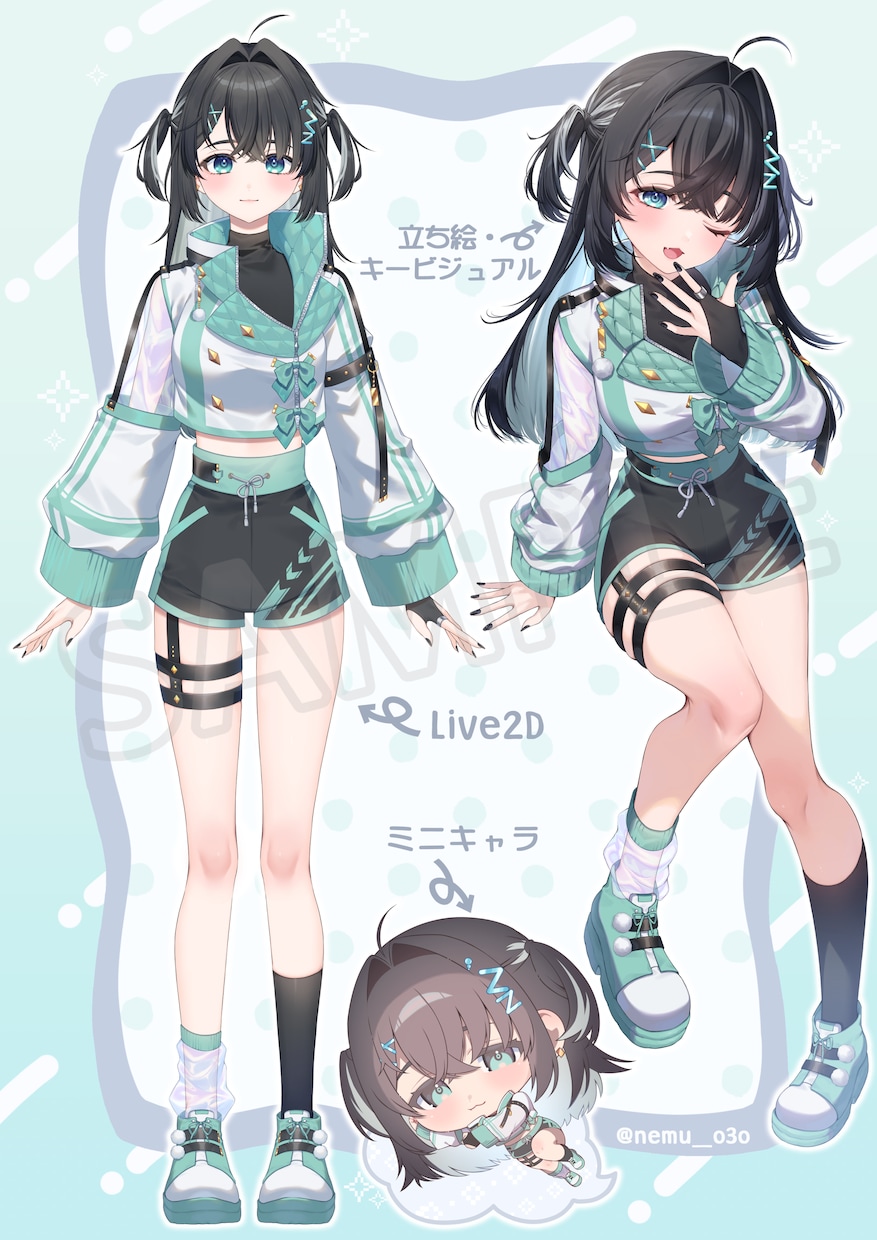 立ち絵や一枚絵、ミニキャラ等を描きます 可愛く且つ綺麗めのイラストを描きます イメージ2