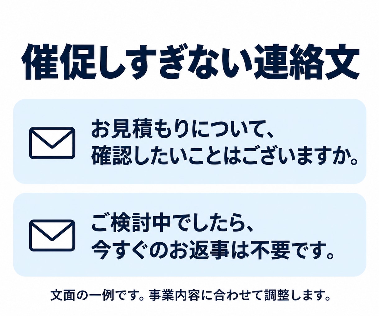 清掃業者の見積後フォロー文と連絡ルールを作ります 家庭向け清掃の連絡文３本＋ルール＋管理表をセットに イメージ3