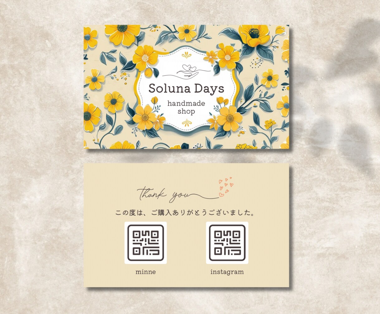 大人可愛いイラスト風の名刺を制作します “可愛い”と”信頼感”を両立した、あなただけの名刺 イメージ3