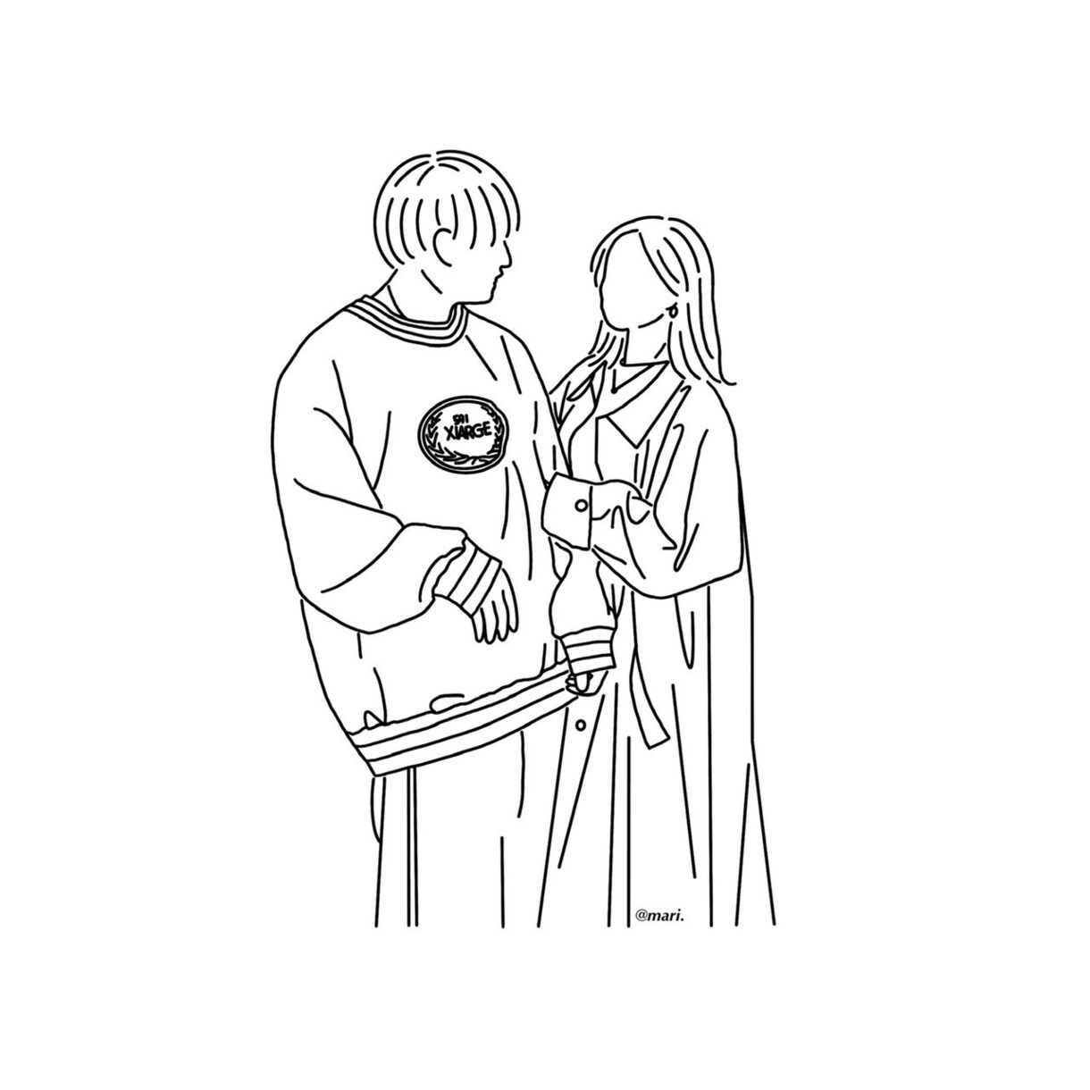 商用OK！オシャレ線画イラスト描きます アイコン、挿絵、ウェディングイラストにも♪ イメージ7