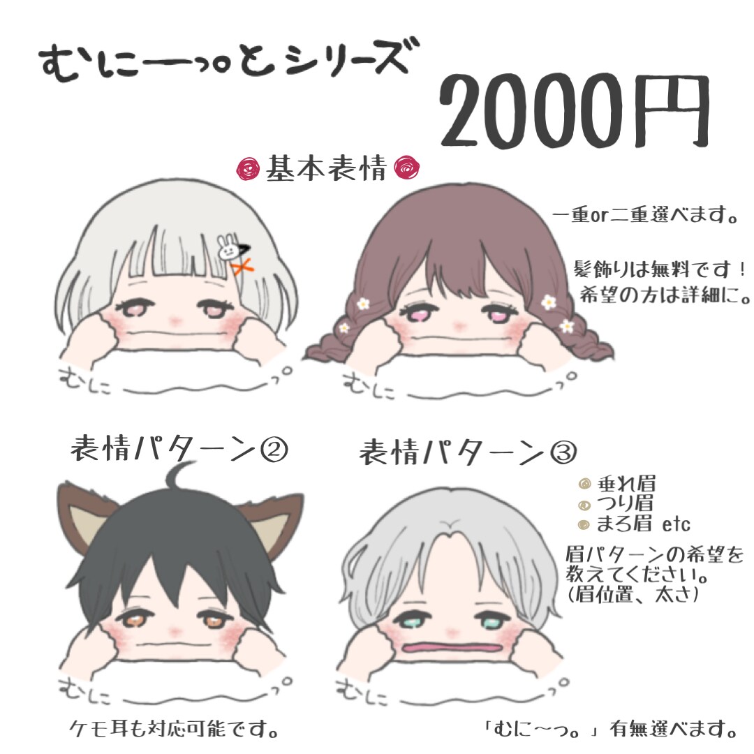 ゆるっとほんわかイラスト手描きします SNSにおすすめ！ひとつひとつ丁寧に、ご希望に寄り添います。 イメージ2