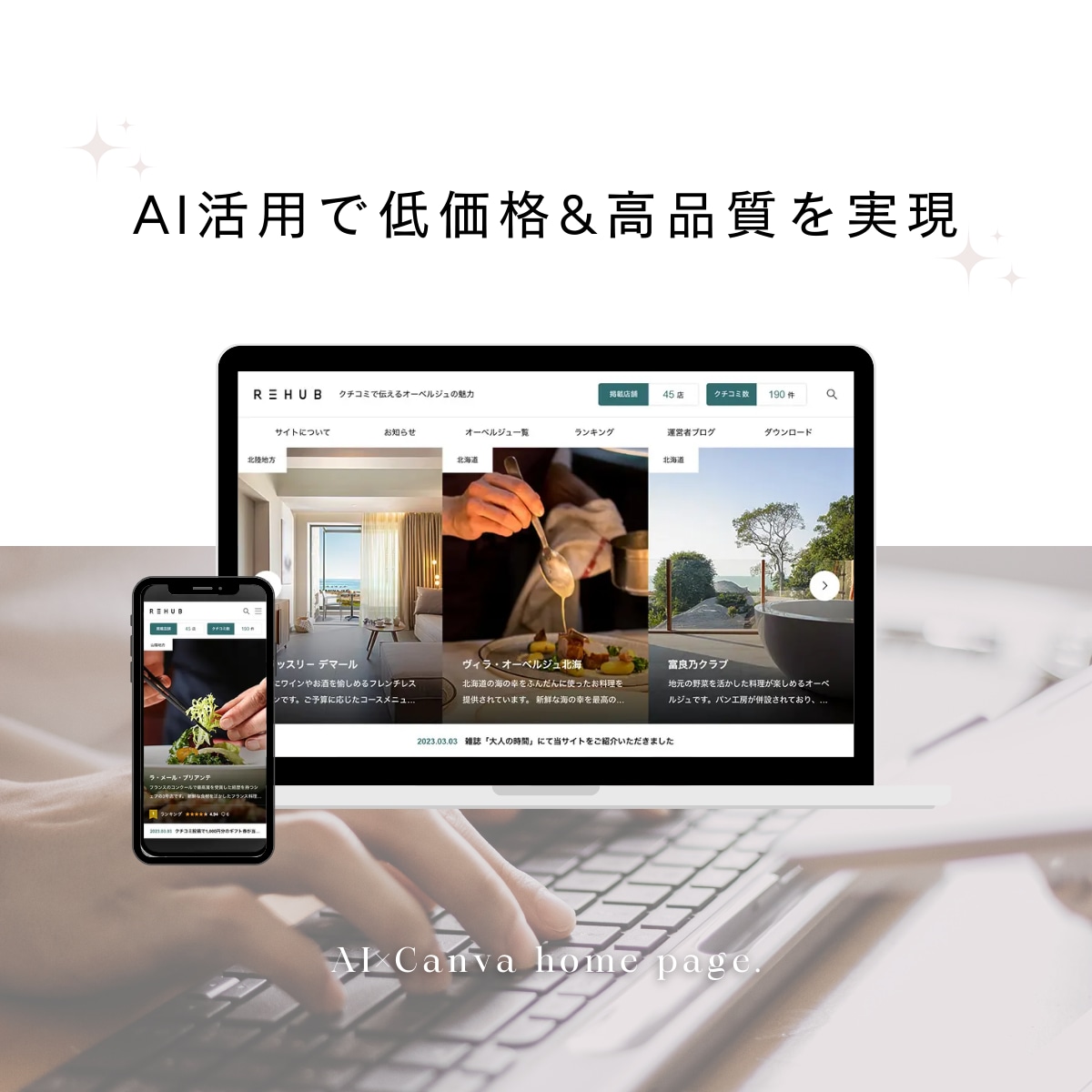 AIを活用した低価格＆高品質のHPを制作します 時間がない、予算を抑えたい、でもしっかりしたHPが欲しい方に イメージ3