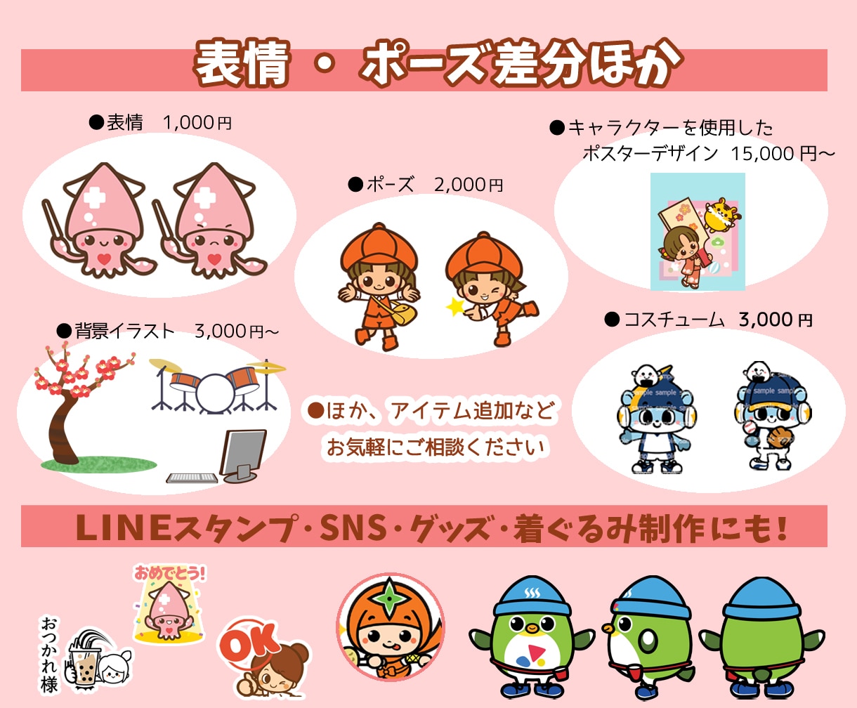 親しみやすい・ポップなゆるキャラ作成いたします 個人・企業・店舗様の顔になるマスコットキャラクター！ イメージ10