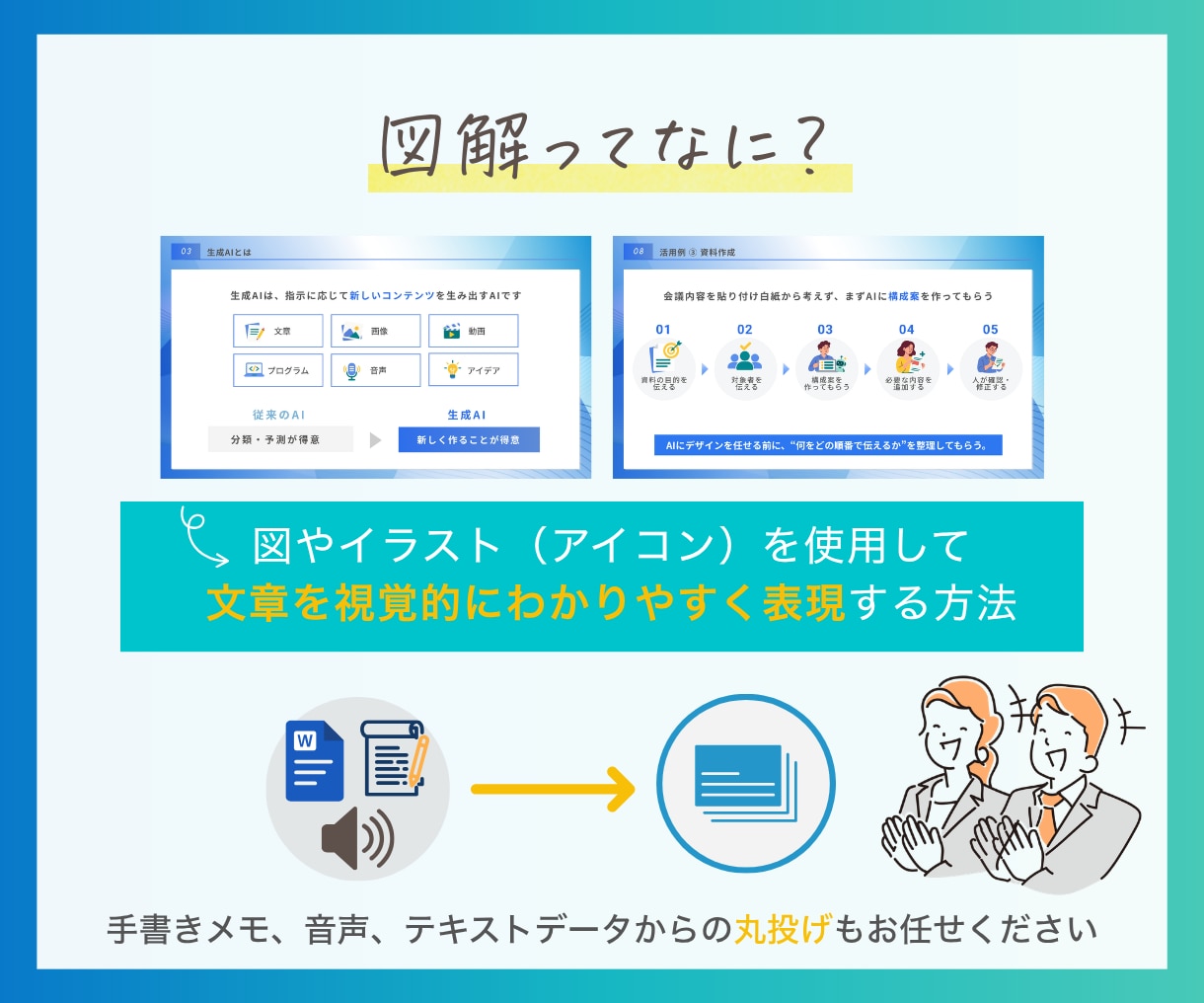 個人事業主様向け！あなたの代わりに資料作成します 図解で難しい内容をわかりやすく イメージ3