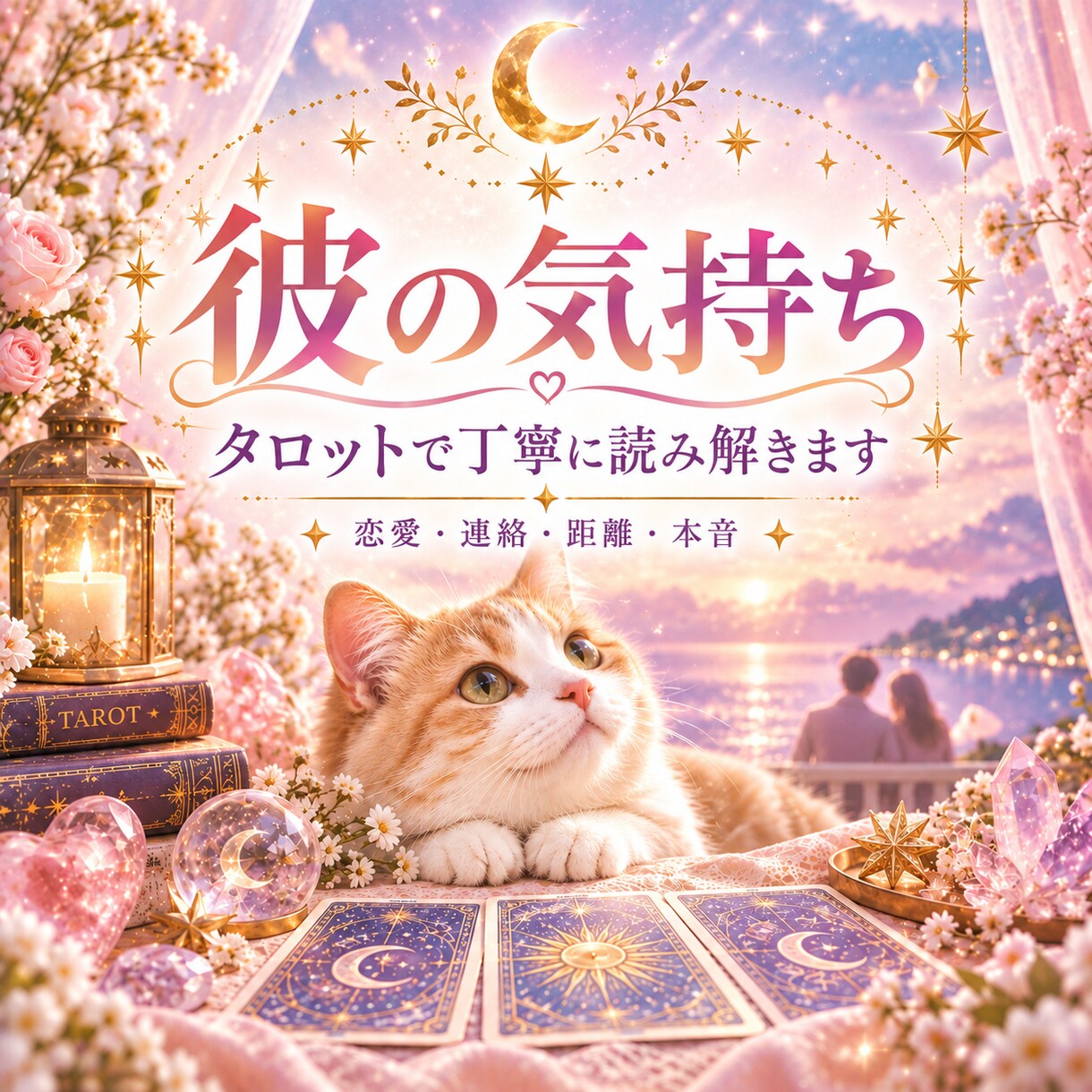 彼の気持ちをタロットで丁寧に読み解きます 連絡が少ない・距離を感じる・本音が分からない方へ イメージ1