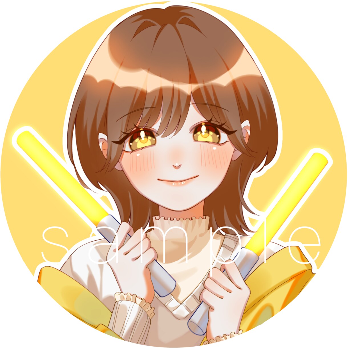 表情豊かなあなただけのアイコンをお描きします 納得がいくまでラフ修正何度でも無料！丁寧に仕上げます！ イメージ3