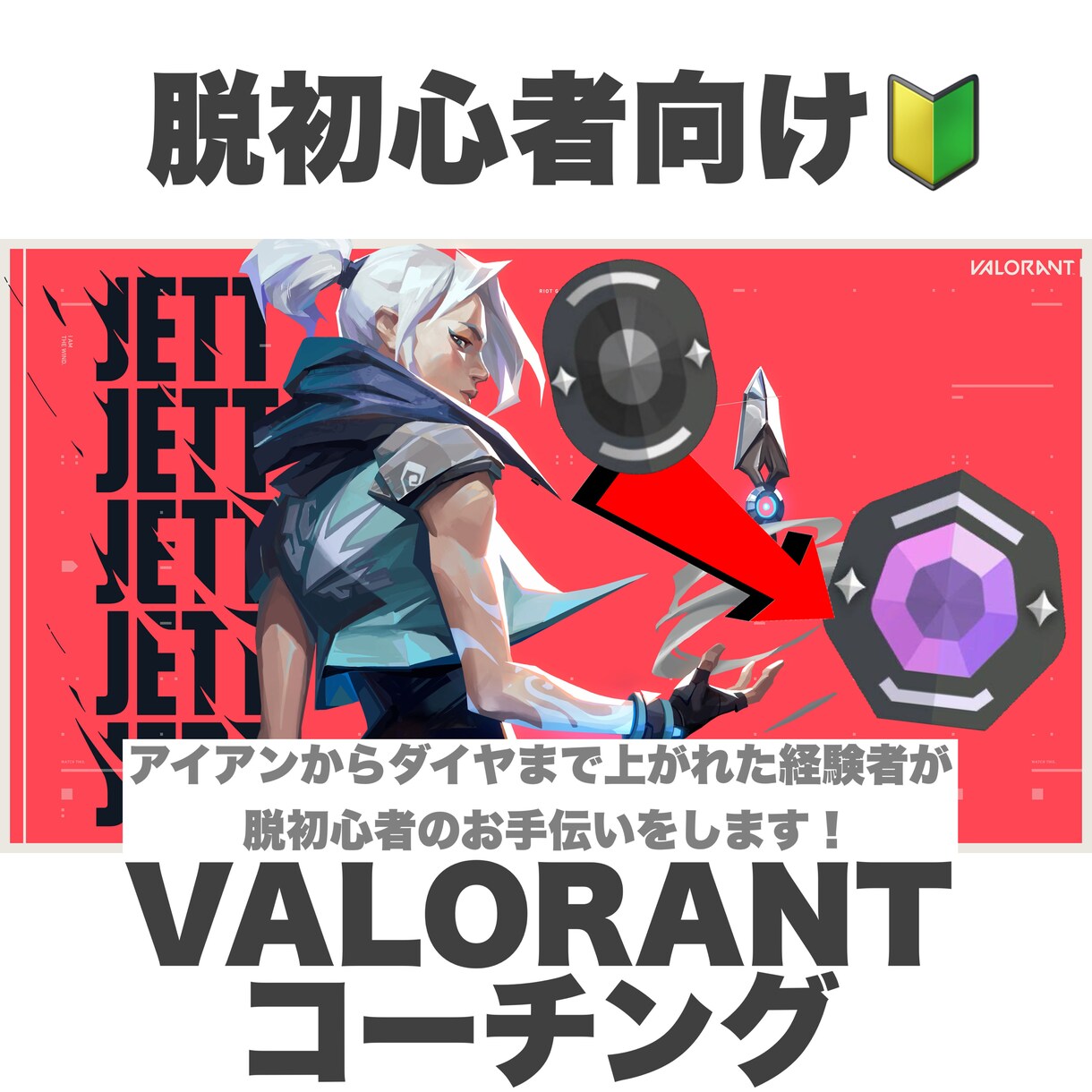 VALORANT 脱初心者向けコーチングします ダイヤ帯踏んでます。脱初心のお手伝いします♪ イメージ1