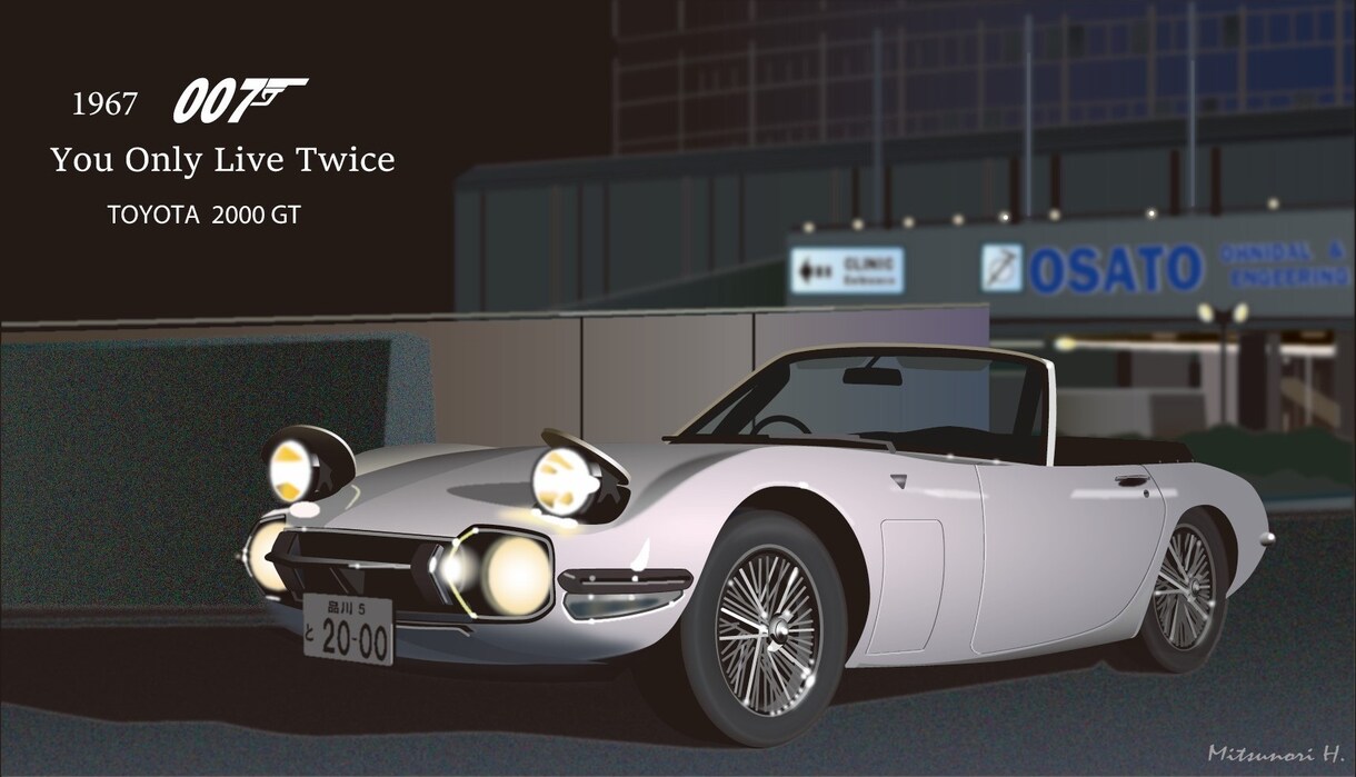 大切な愛車の写真をドラマチックなイラストにします あなたの愛車が映画のワンシーンに登場! イメージ2