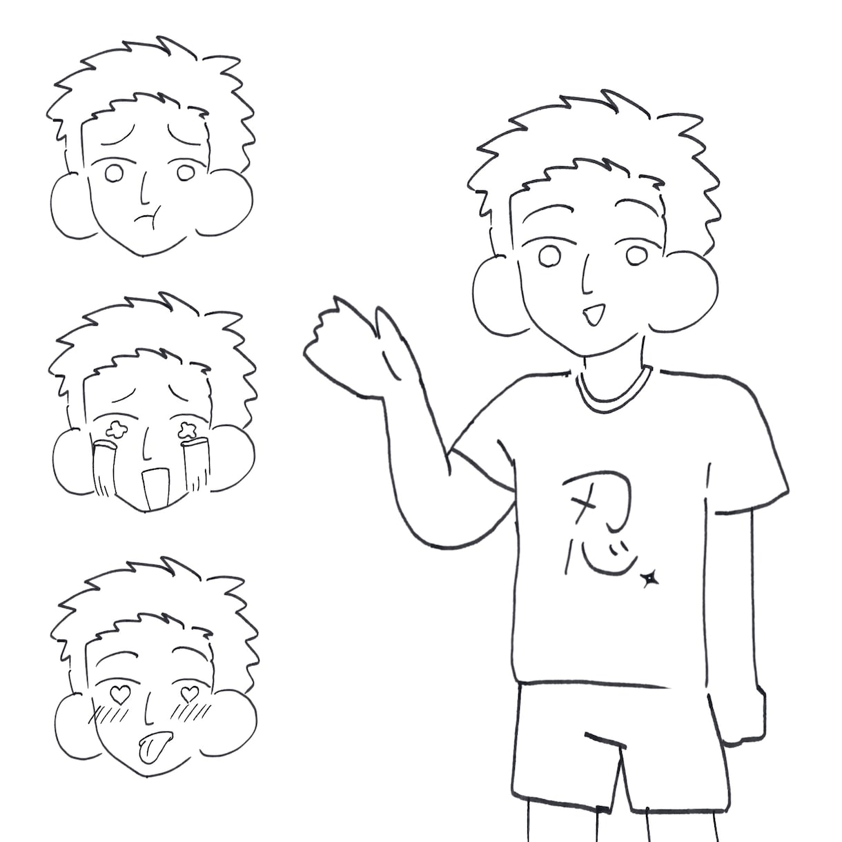 ゆるっとデフォルメ！だるそうなイラスト描きます ご要望から即日！即納品！で対応させていただきます！ イメージ2