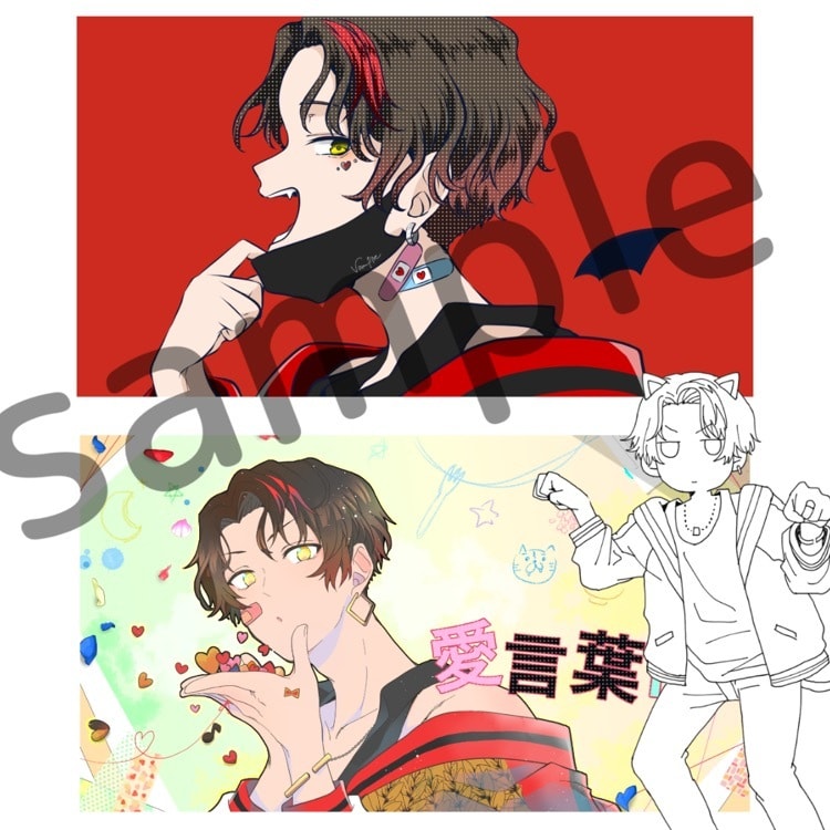 歌ってみた用イラスト制作します お急ぎ応相談★歌ってみた動画用のイラストを制作いたします イメージ3