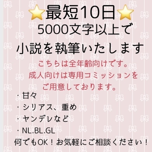 最短10日で5000文字以上健全小説書きます 誰よりも素早く！誰よりもクオリティ高く！ イメージ1