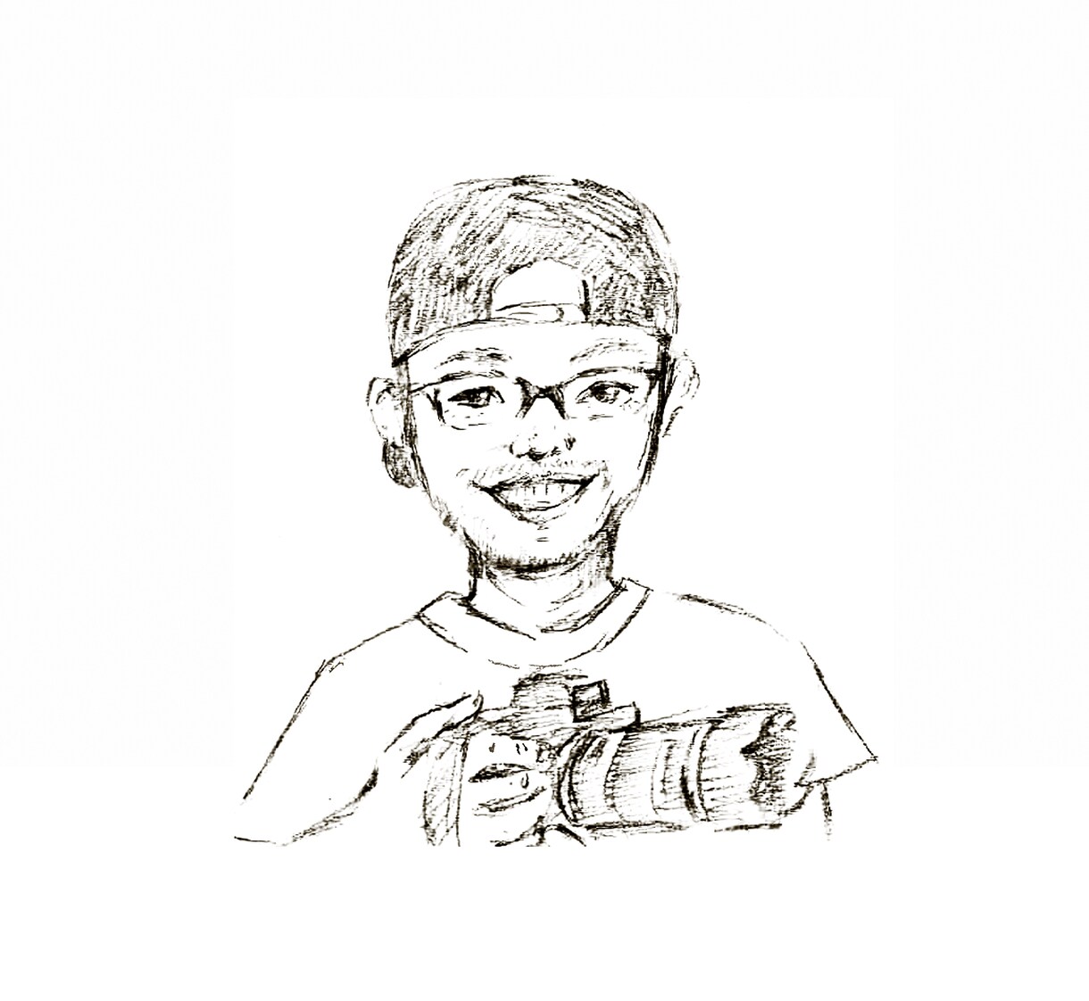 特徴を伝える！手描きのシンプルな似顔絵描きます 名刺やアイコンに。ペットもOK。 イメージ2