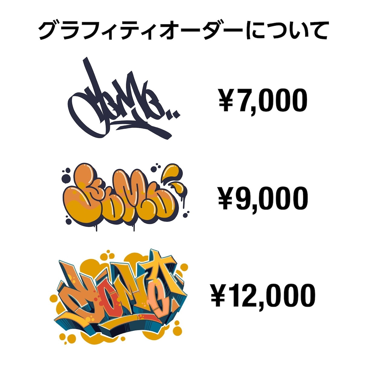 あなただけのオーダーグラフィティを制作します 手描きの文字をデジタルデータで納品します イメージ1