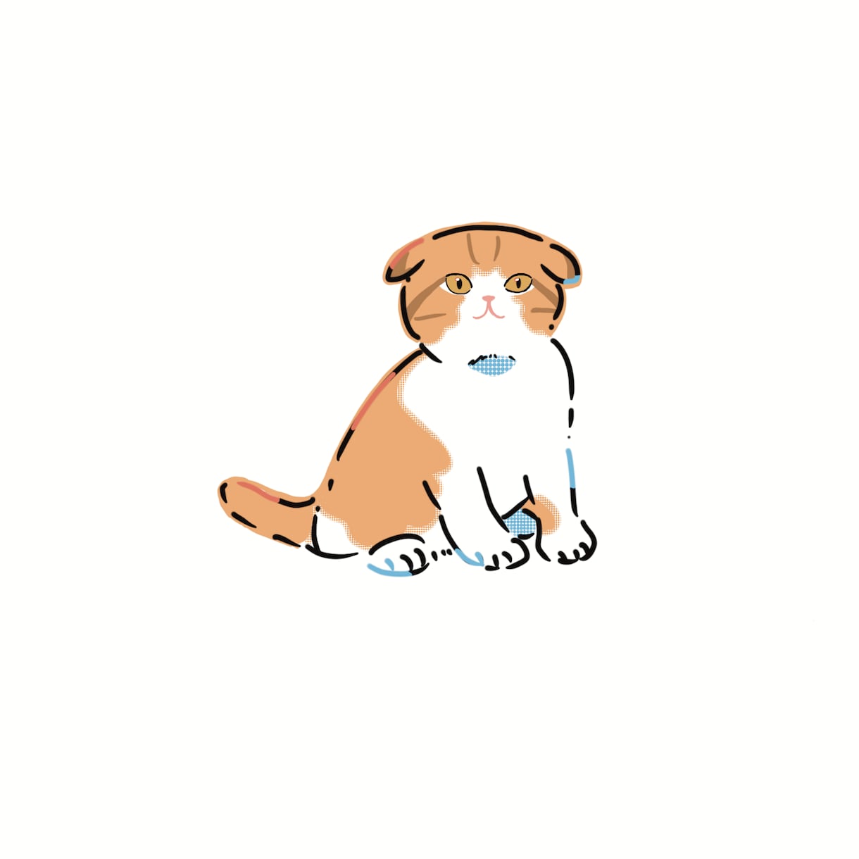 シンプルなイラストをお描きいたします あなたのペットを可愛くシンプルに表現します！ イメージ1