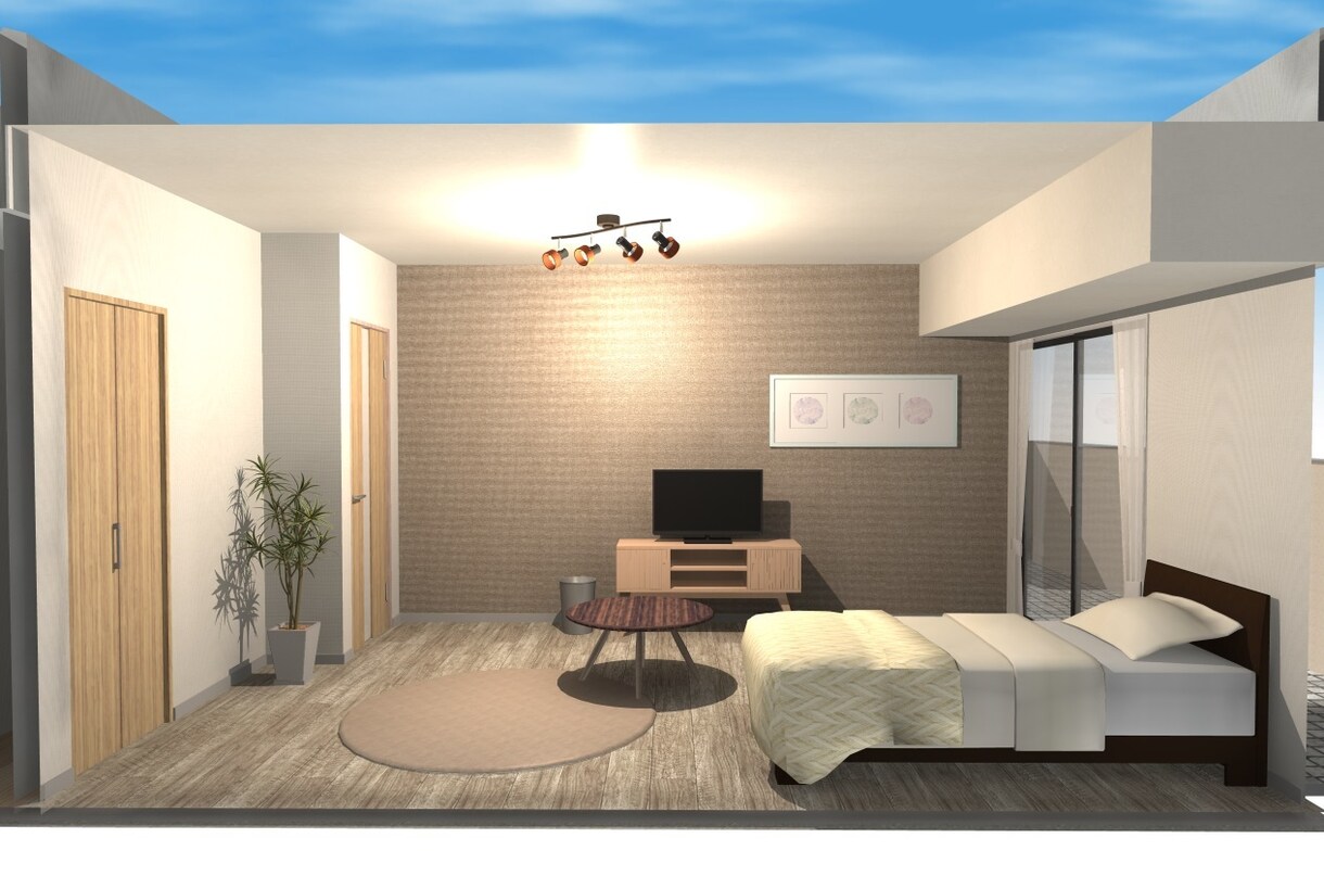 一級建築士が内装検討用の３DCGパースを制作します ～納得のいく家づくりを～複数パターン検討可能 イメージ6