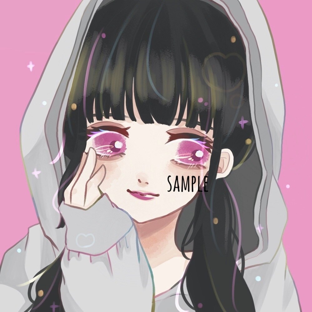 最短即日納品＊女の子SNSアイコン描きます まずはお気軽にご相談ください＊ イメージ1