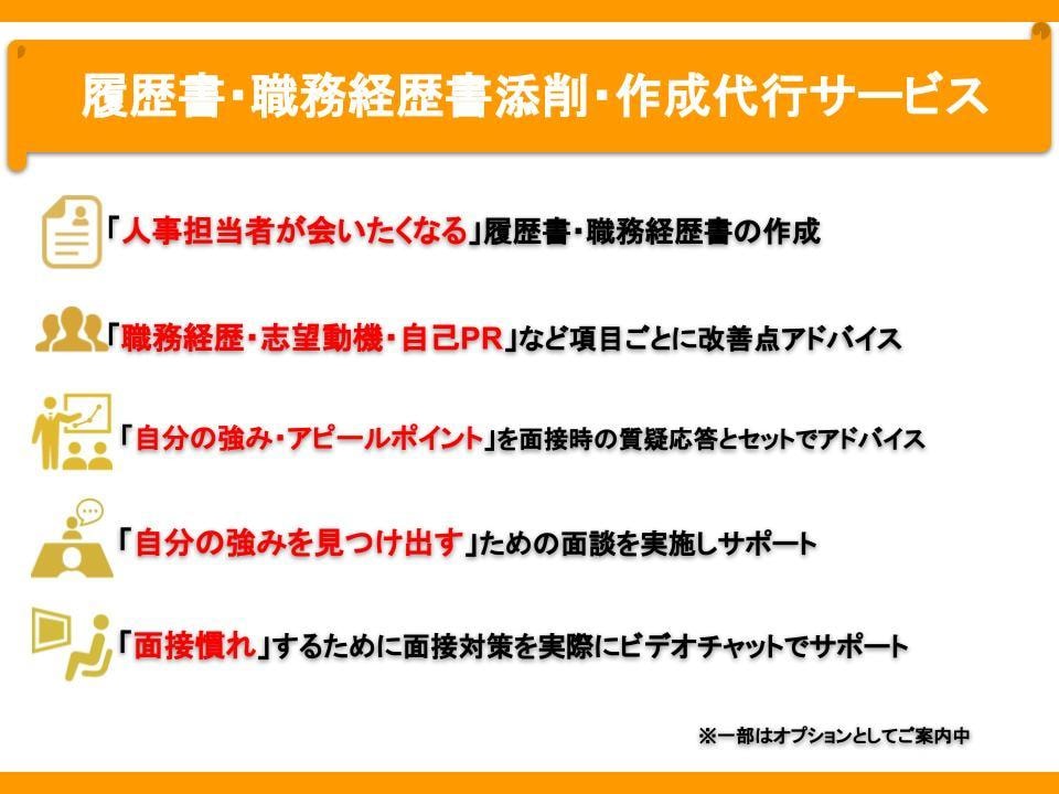 あなたの履歴書・職務経歴書を「添削・作成」します 現役大手小売業の人事担当者＆元転職コンサルタントがサポート! イメージ2