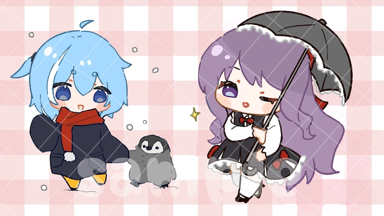 最短即日納品！ミニキャラなど描きます 実績作りのため500円引き中！商用利用可໒꒱ イメージ2