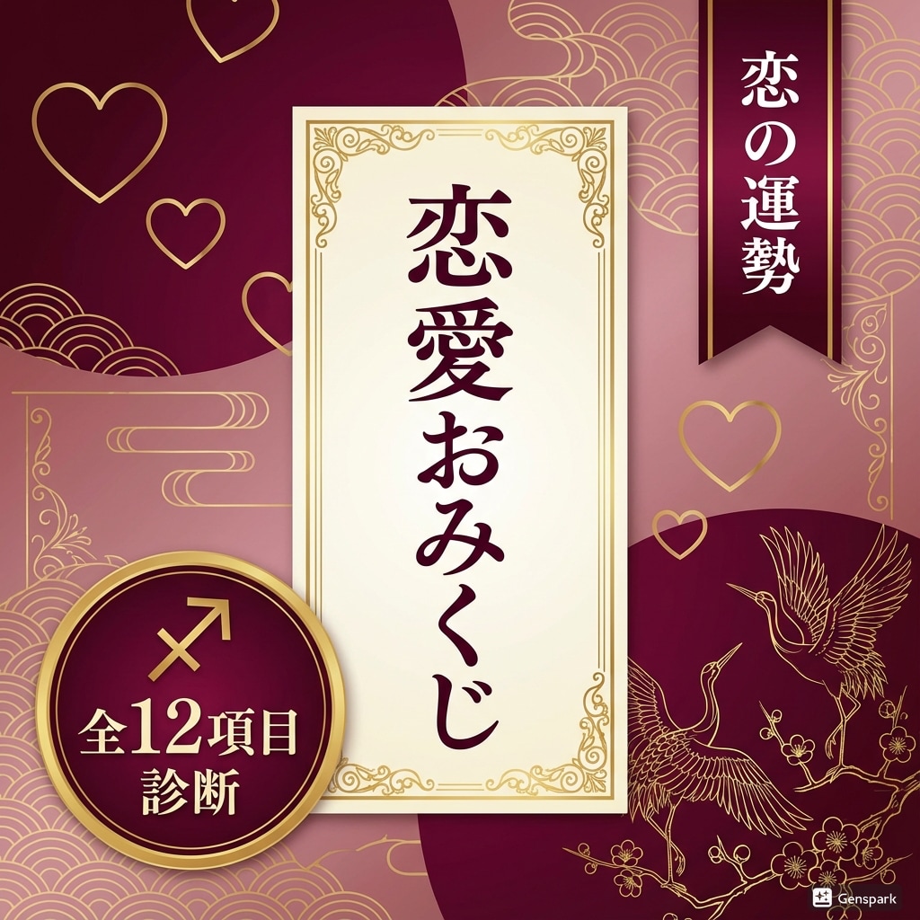 500円恋愛おみくじできます ＊＊＊恋愛に特化した全12項目のしっかり診断＊＊＊ イメージ1