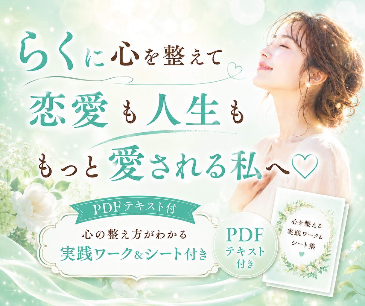 らくらく♡願いが叶いやすくなるサポートします ✨お心が整う至福の時間♡PDFテキスト＆実践ワーク付 イメージ1