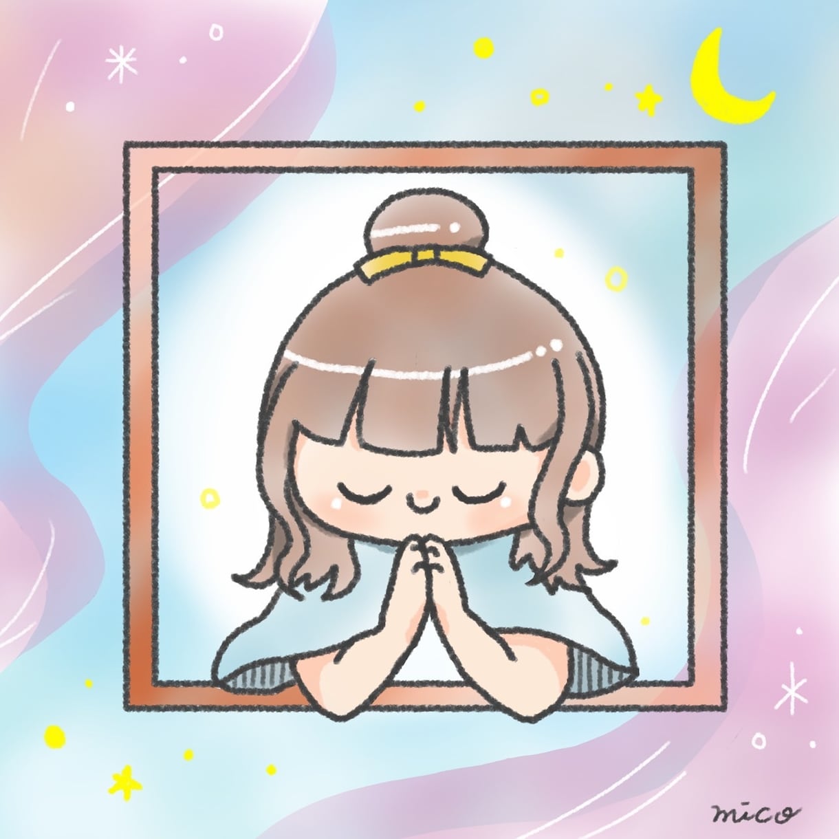 好感度UP！SNS・ブログ使えるイラスト描きます ふわもこタッチ！人物や動物の可愛い癒しイラストが得意です イメージ4