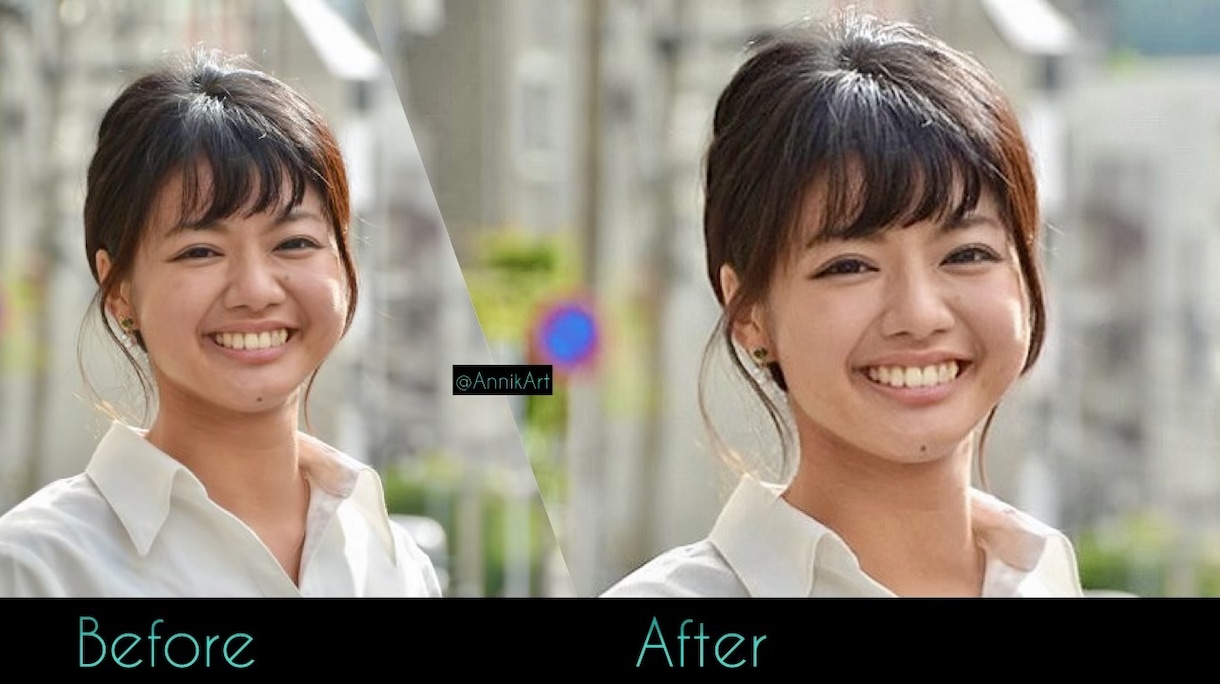3枚-自然で可愛く見える人物写真に仕上げます 自然で可愛い仕上げを求める女性の方へ イメージ2