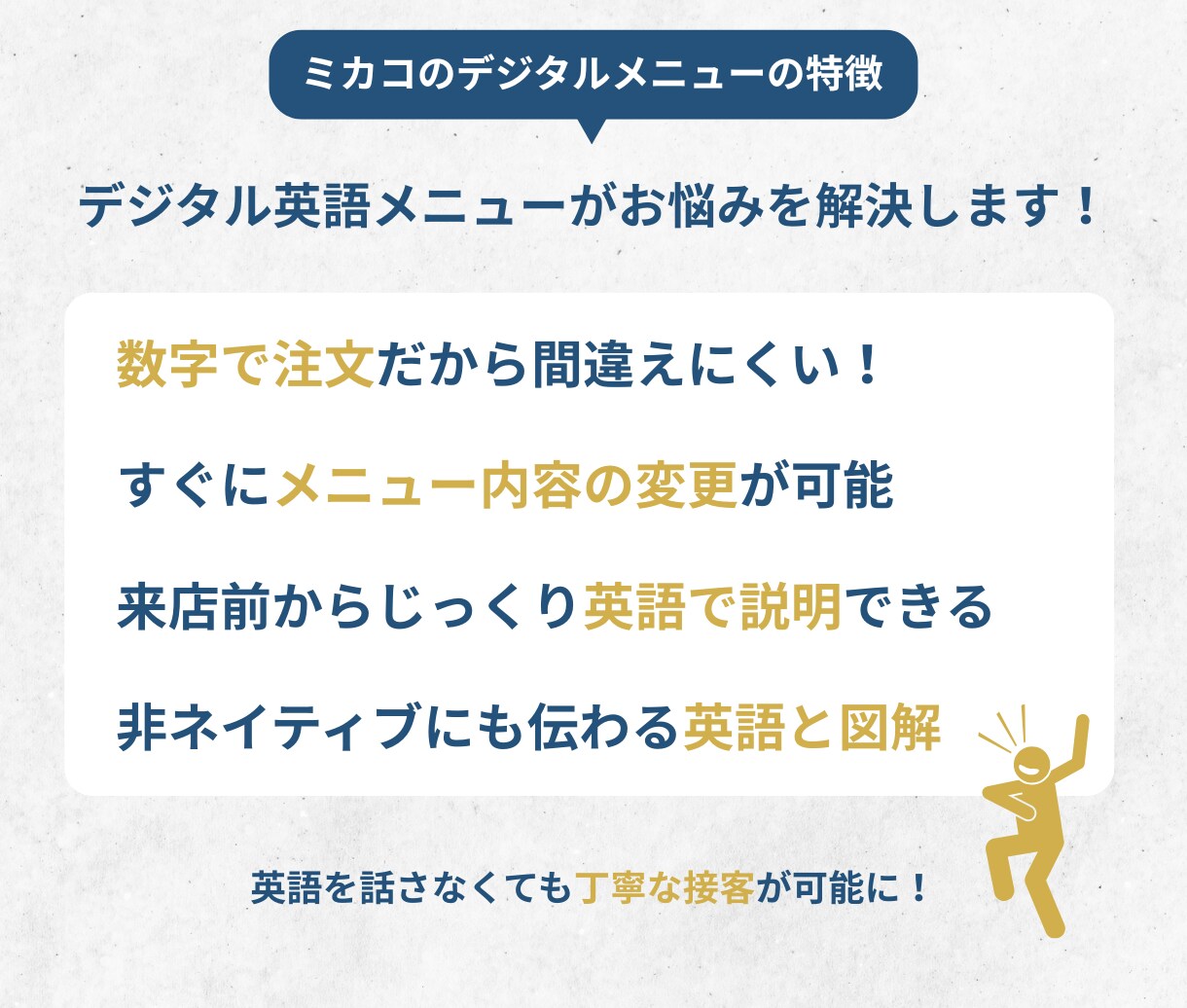 印刷不要・自分で更新！デジタル英語メニュー作ります あとから簡単編集！海外ゲストが事前確認できる説明付きメニュー イメージ4