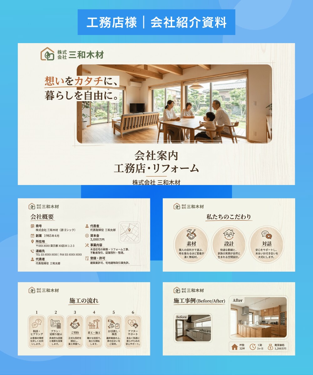先着3名！不動産・住宅専門パワポ資料作成代行します 成約率UPへ！不動産・工務店の難解な資料を「売れる資料」に！ イメージ3