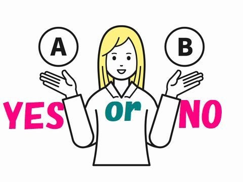Yes or NoやA or Bにお応えします 「Yes or No」「A or B」のお悩みにお応えします イメージ1
